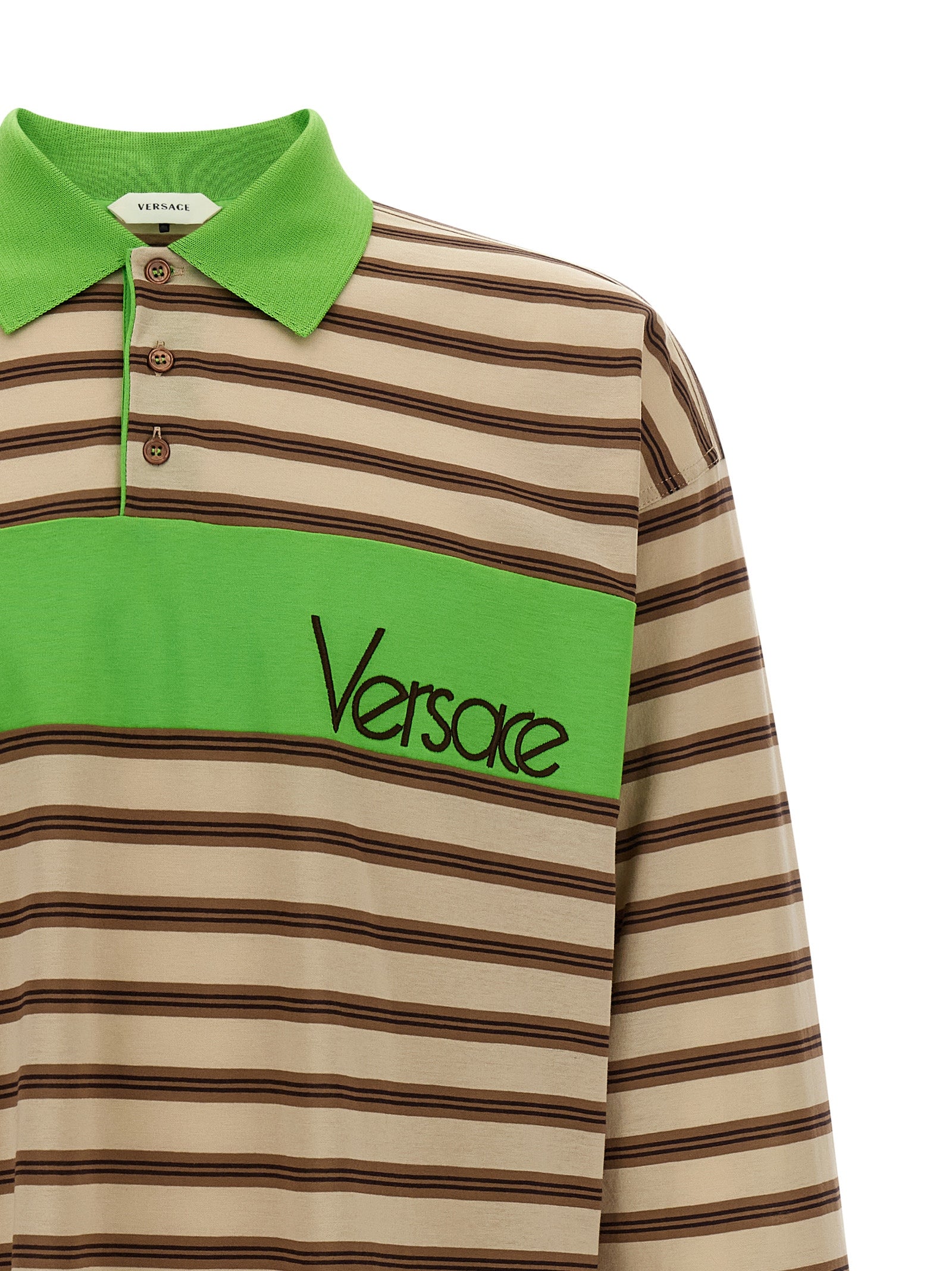Versace Multicolor Cotton Polo Shirt