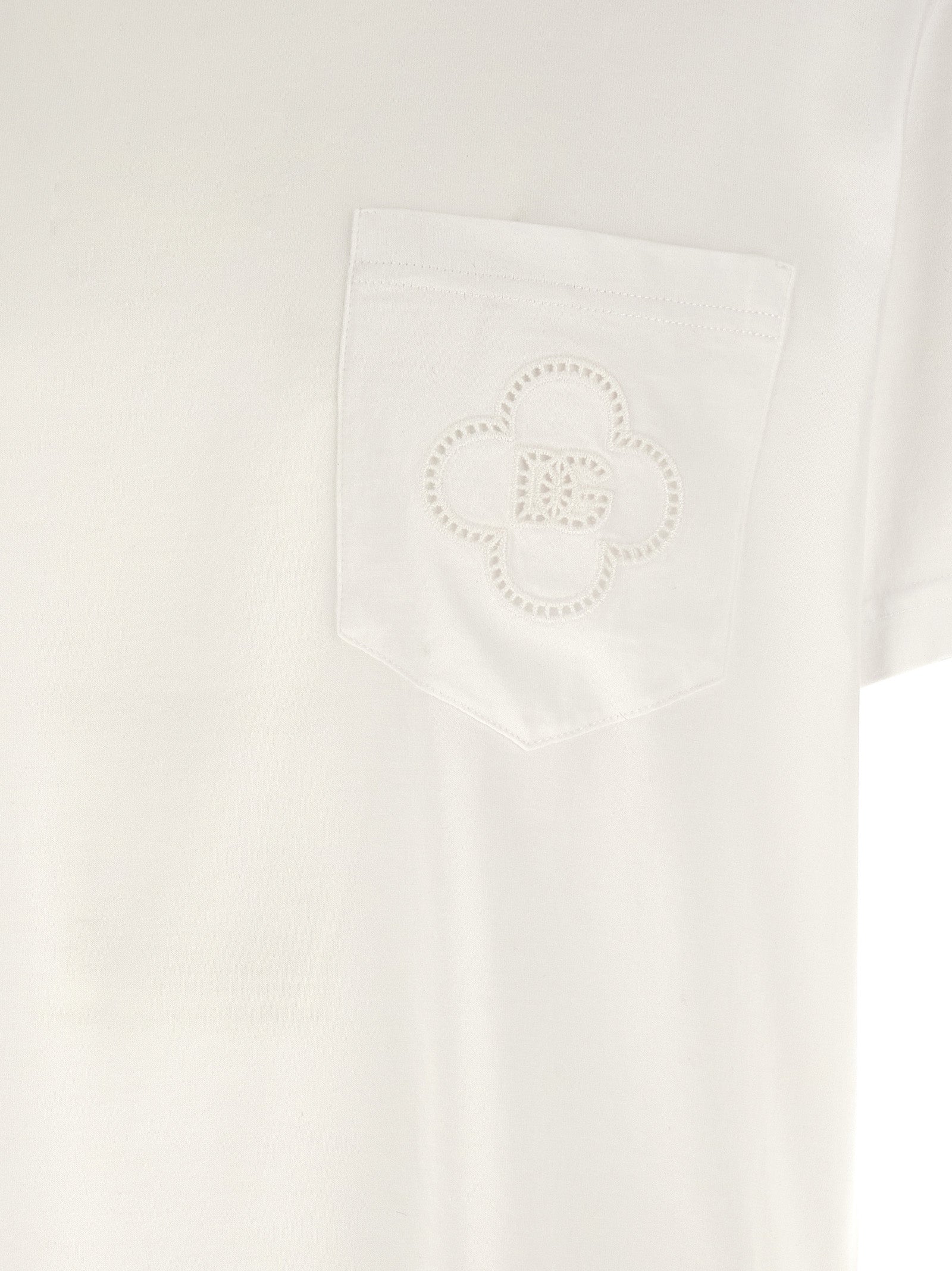Dolce & Gabbana White Cotton T-Shirt