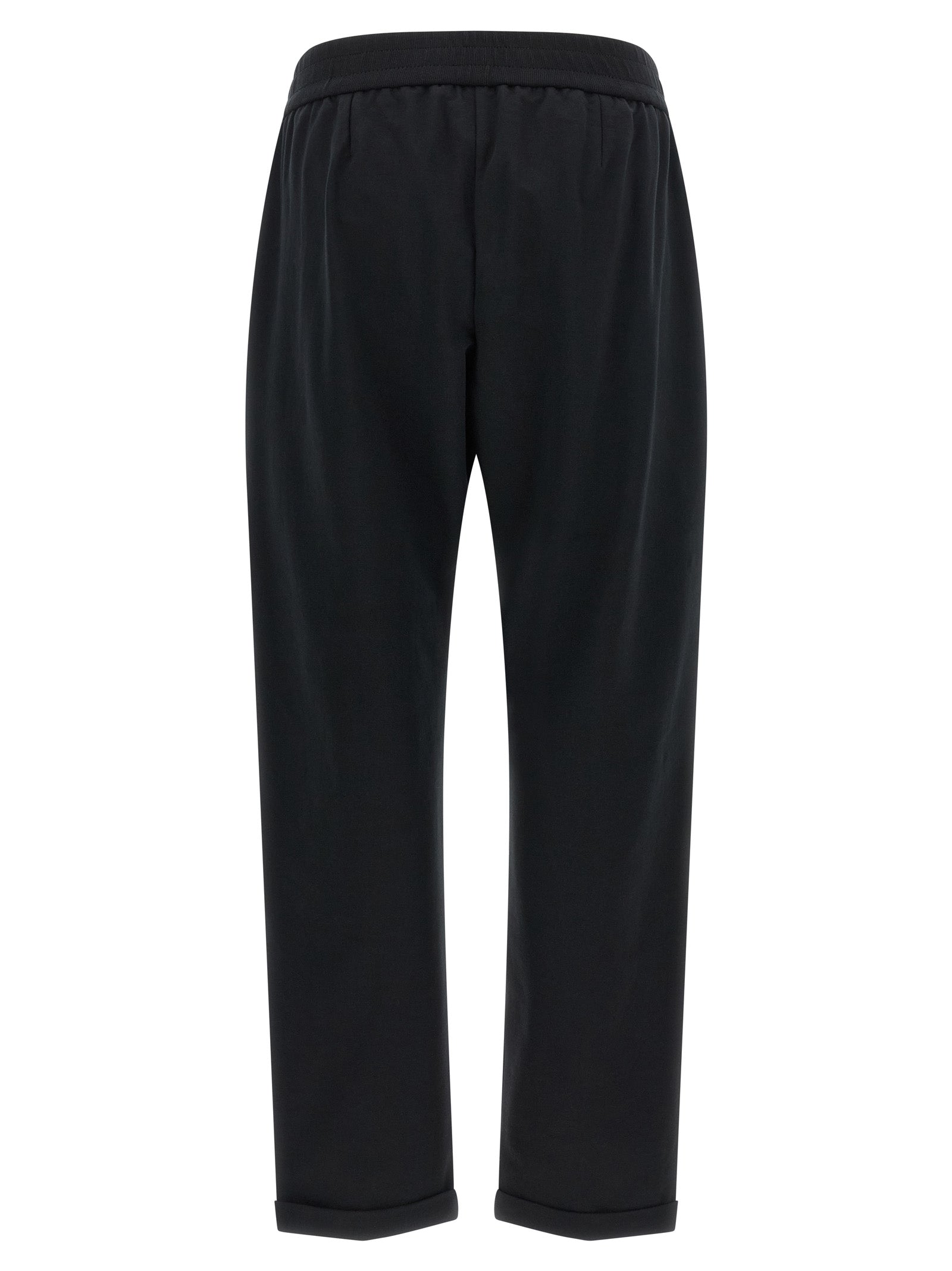 Brunello Cucinelli Black Cotton Joggers (Workout Pants)