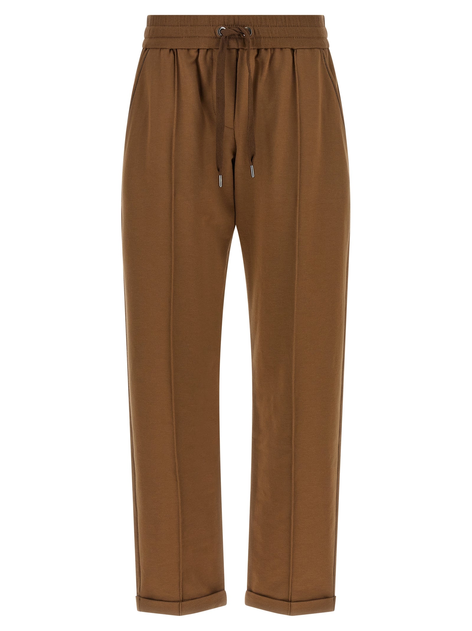Brunello Cucinelli Brown Cotton Joggers (Workout Pants)