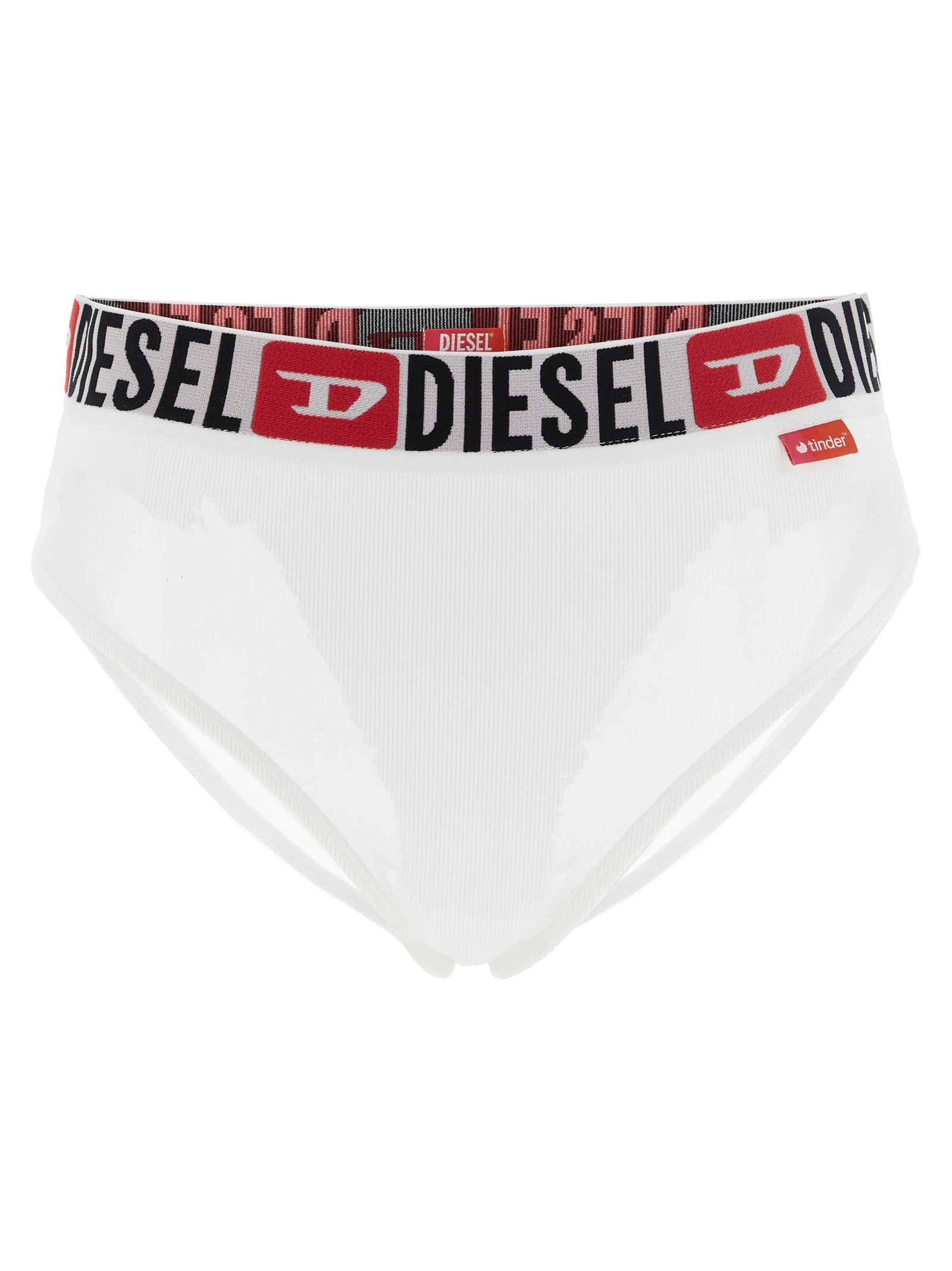 Diesel White Cotton Briefs