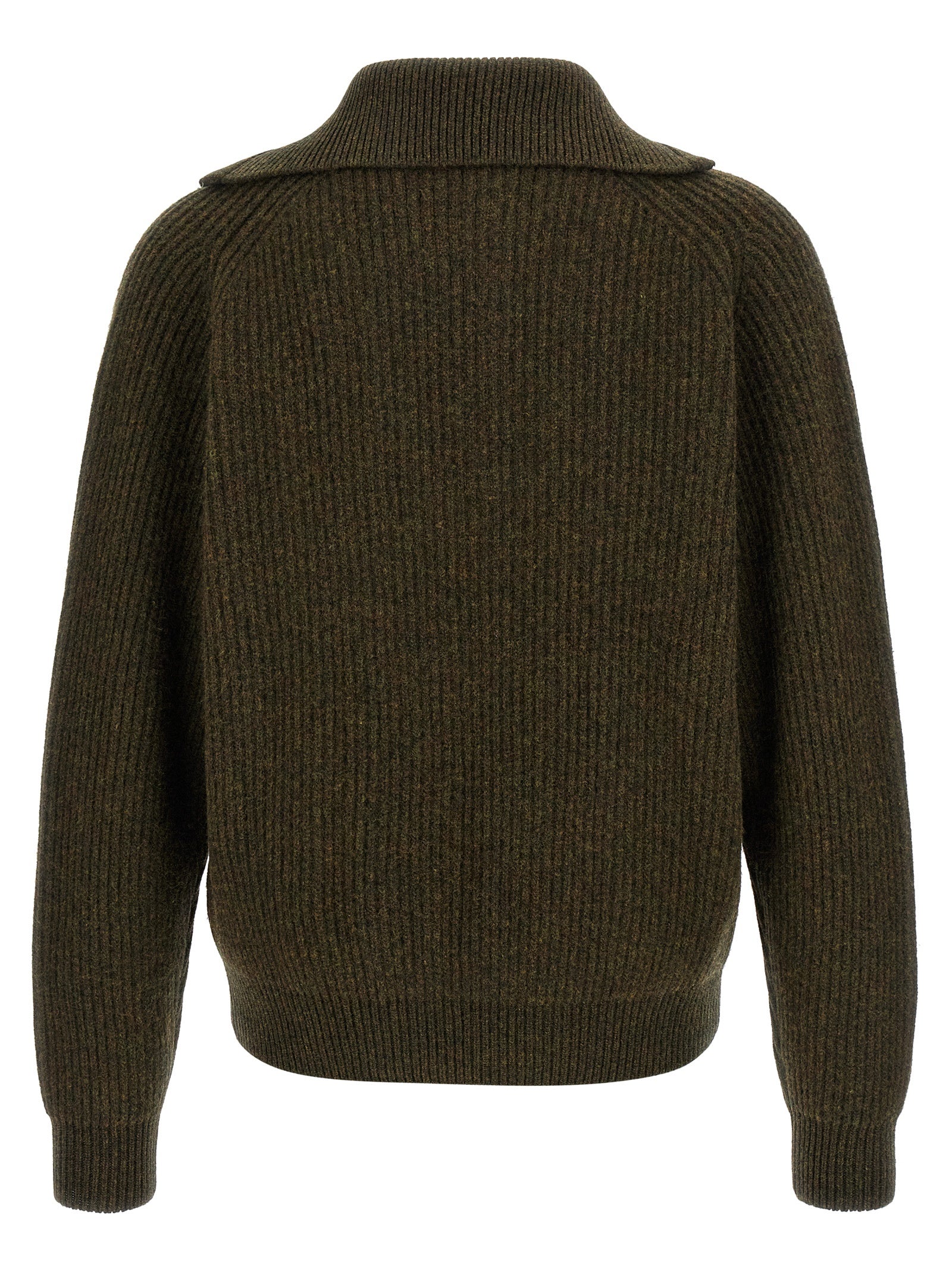 Jil Sander Bicolor Wool Cardigan
