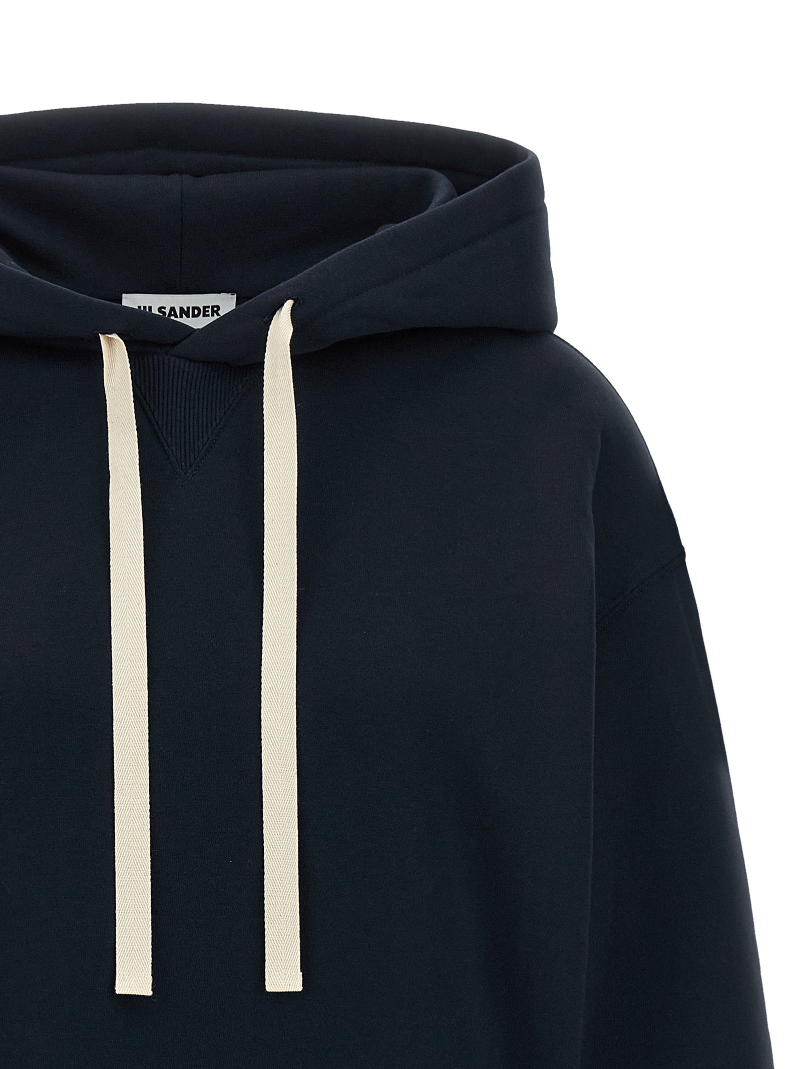 Jil Sander Blue Cotton Sweatshirt