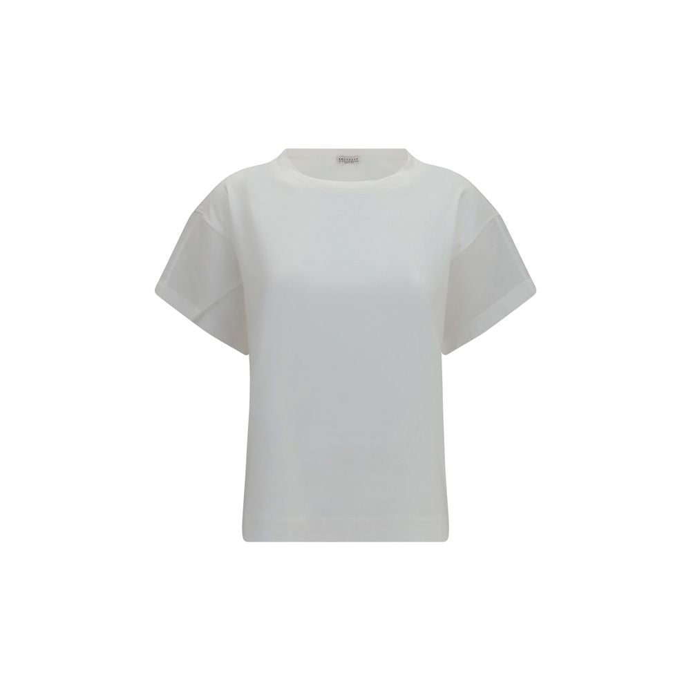 Brunello Cucinelli White Cotton T-Shirt