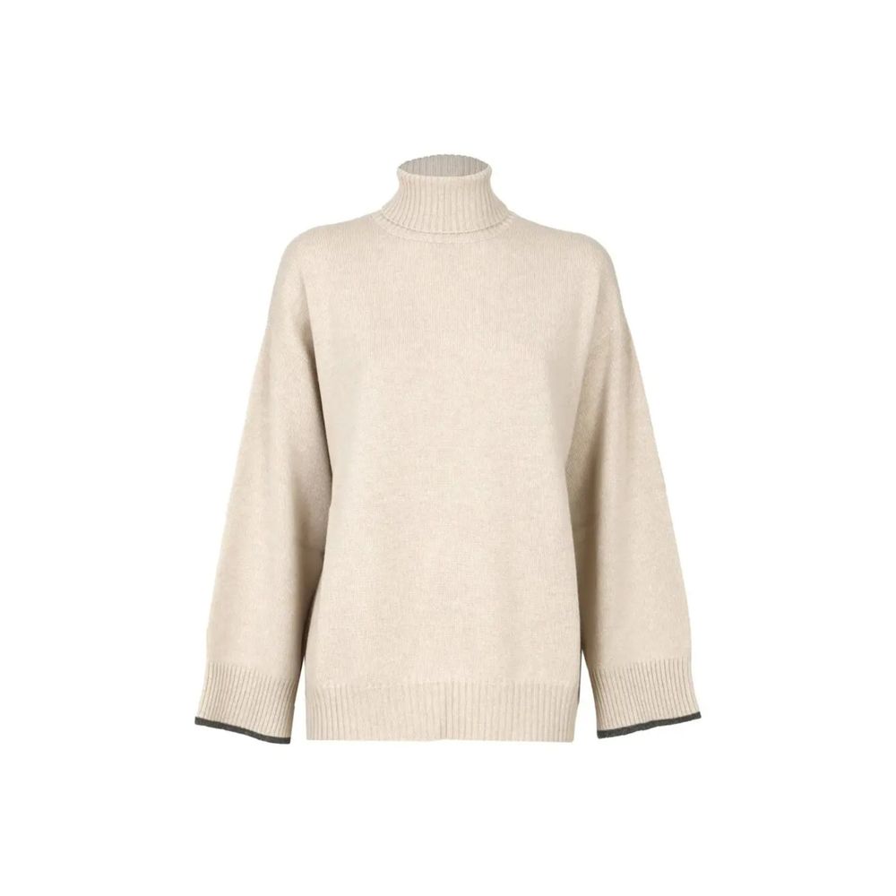 Brunello Cucinelli Beige Cashmere Turtleneck