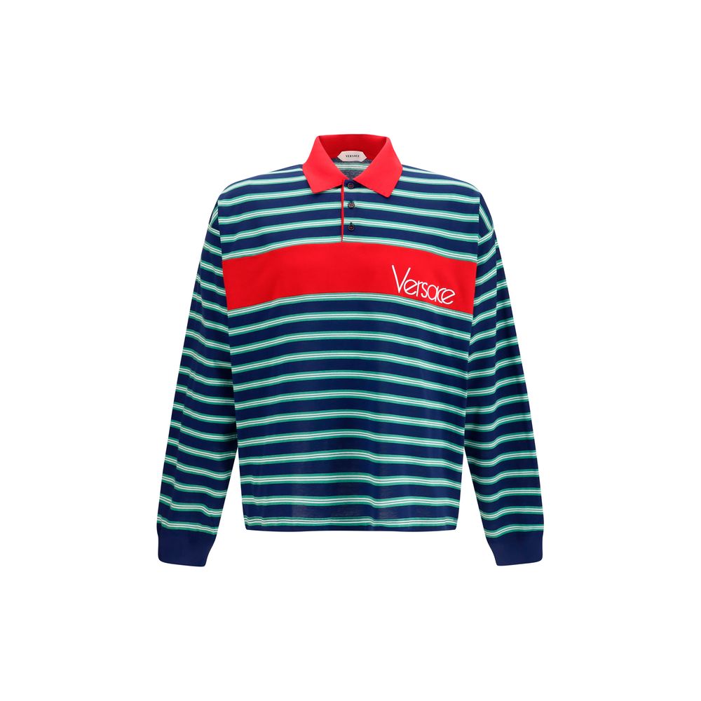 Versace Multicolor Cotton Polo Shirt