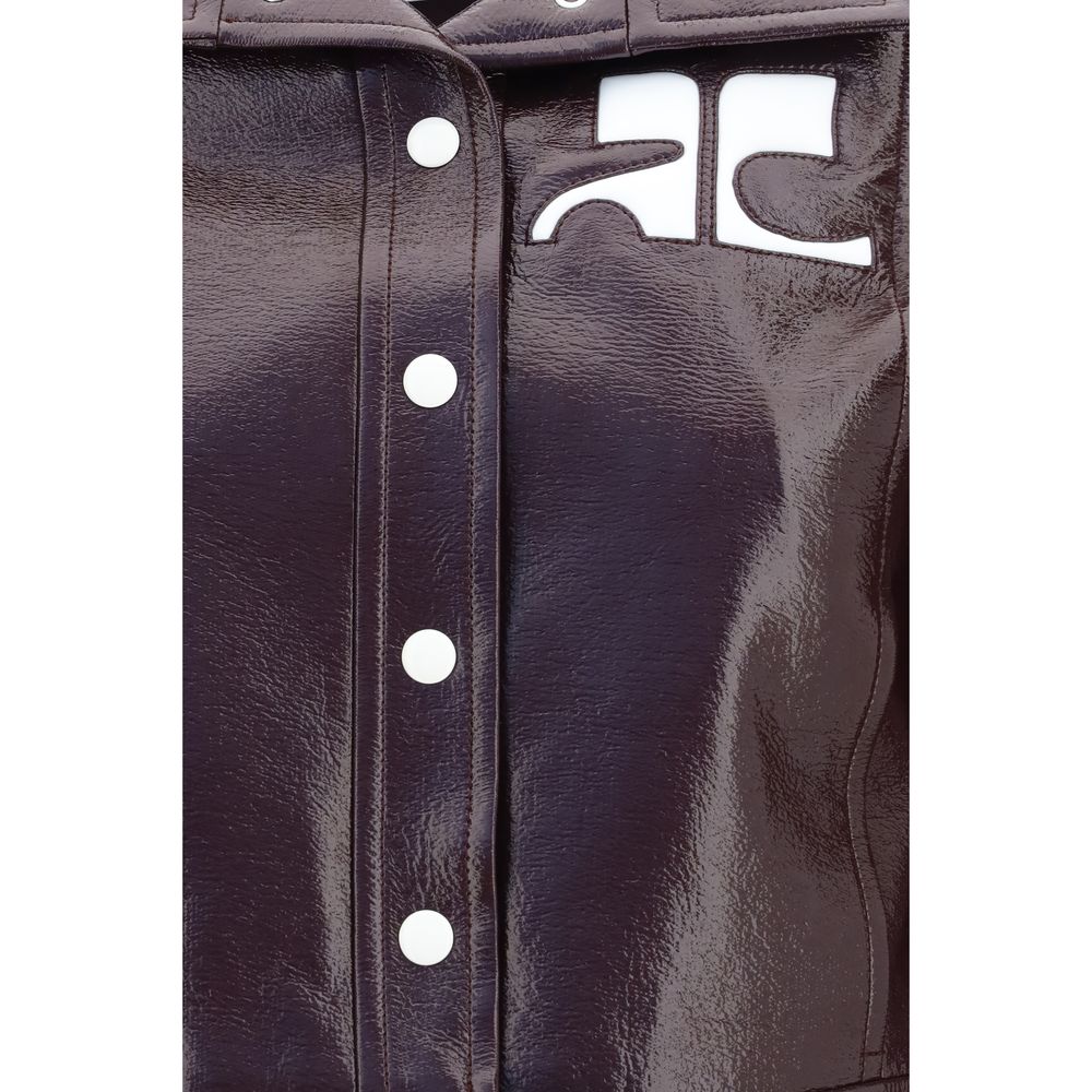 Courrèges Bordeaux Cotton Jacket