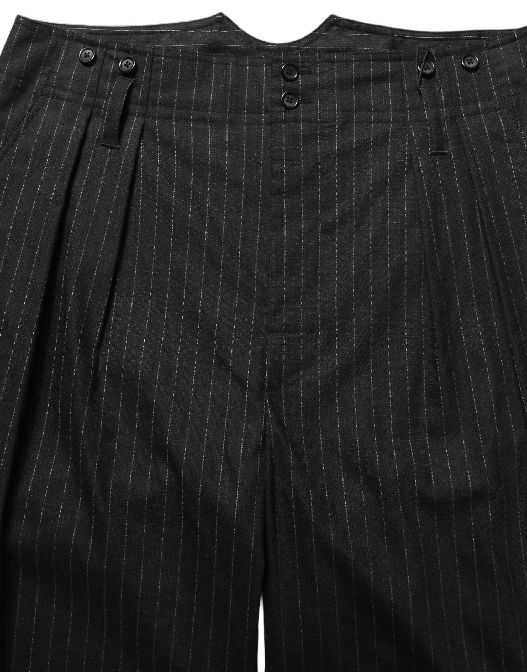 Dolce & Gabbana Black Pinstripe Wool Men Dress Trouser Pants
