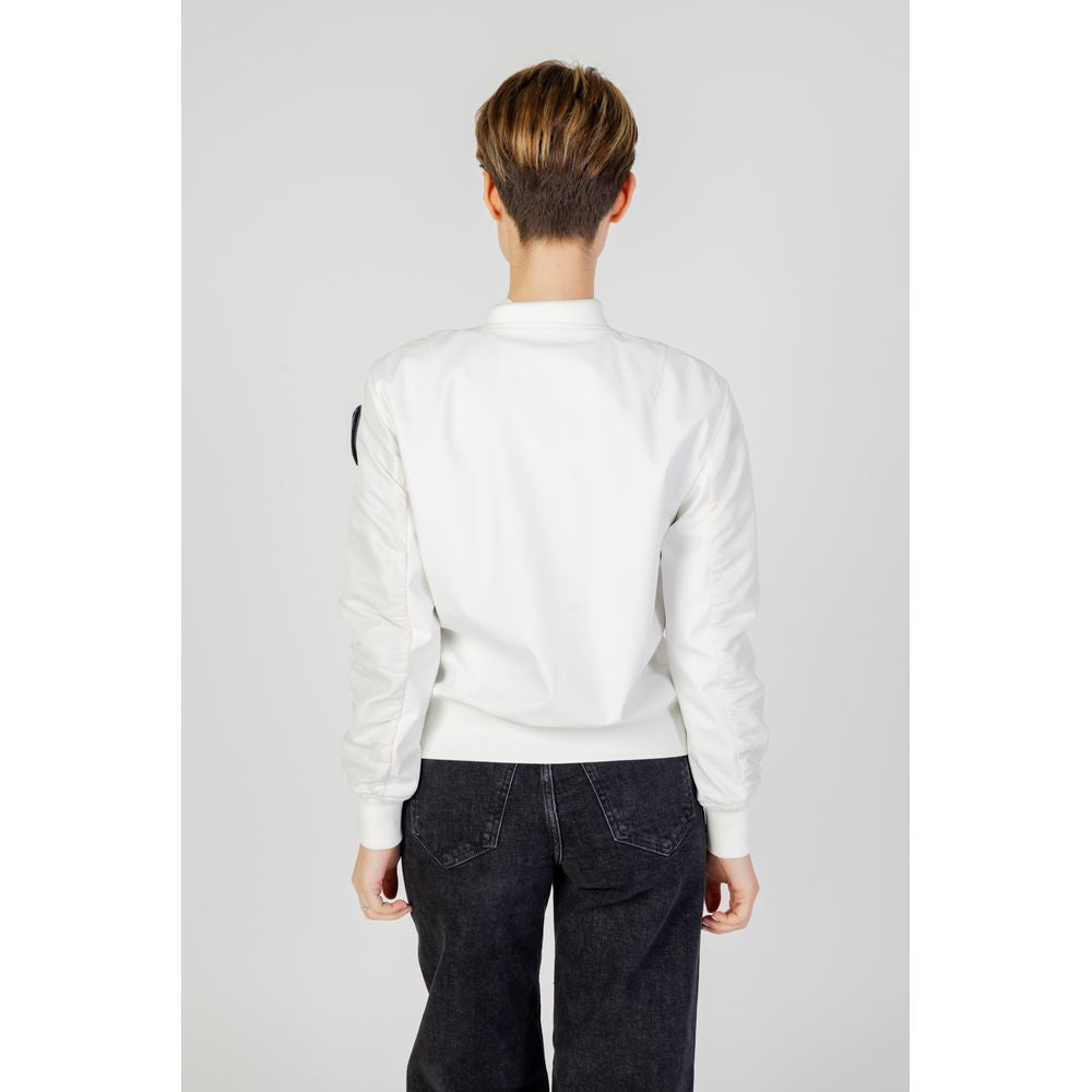 Blauer White Polyamide Bomber