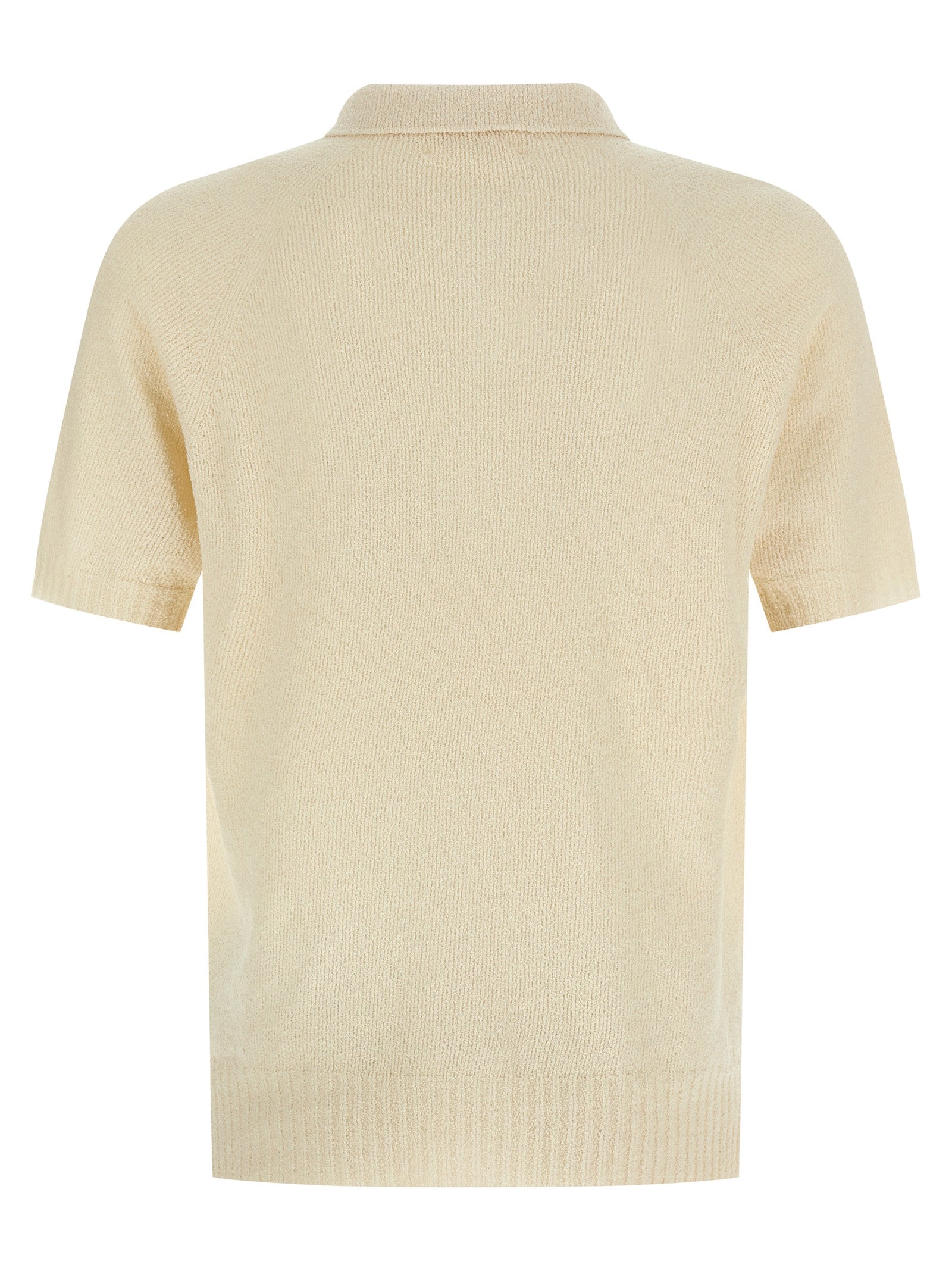 MA'RY'YA Beige Cotton Polo Shirt