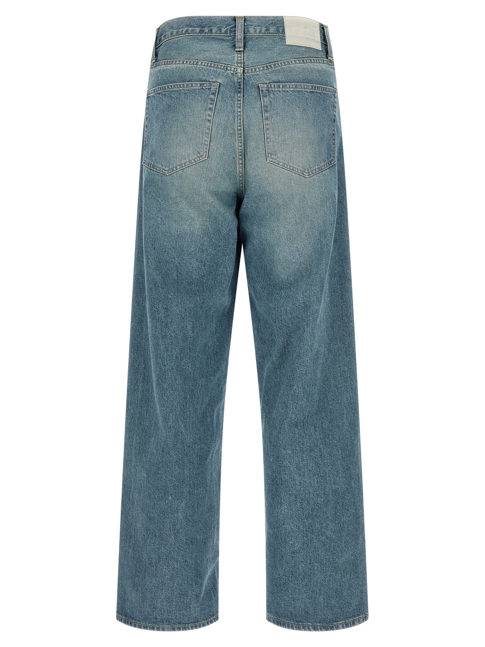SSSTEIN Blue Cotton Jeans Denim