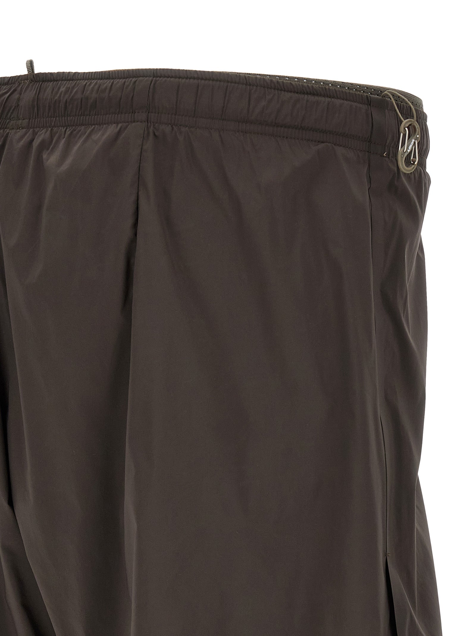 SATISFY Gray Nylon Bermuda Shorts
