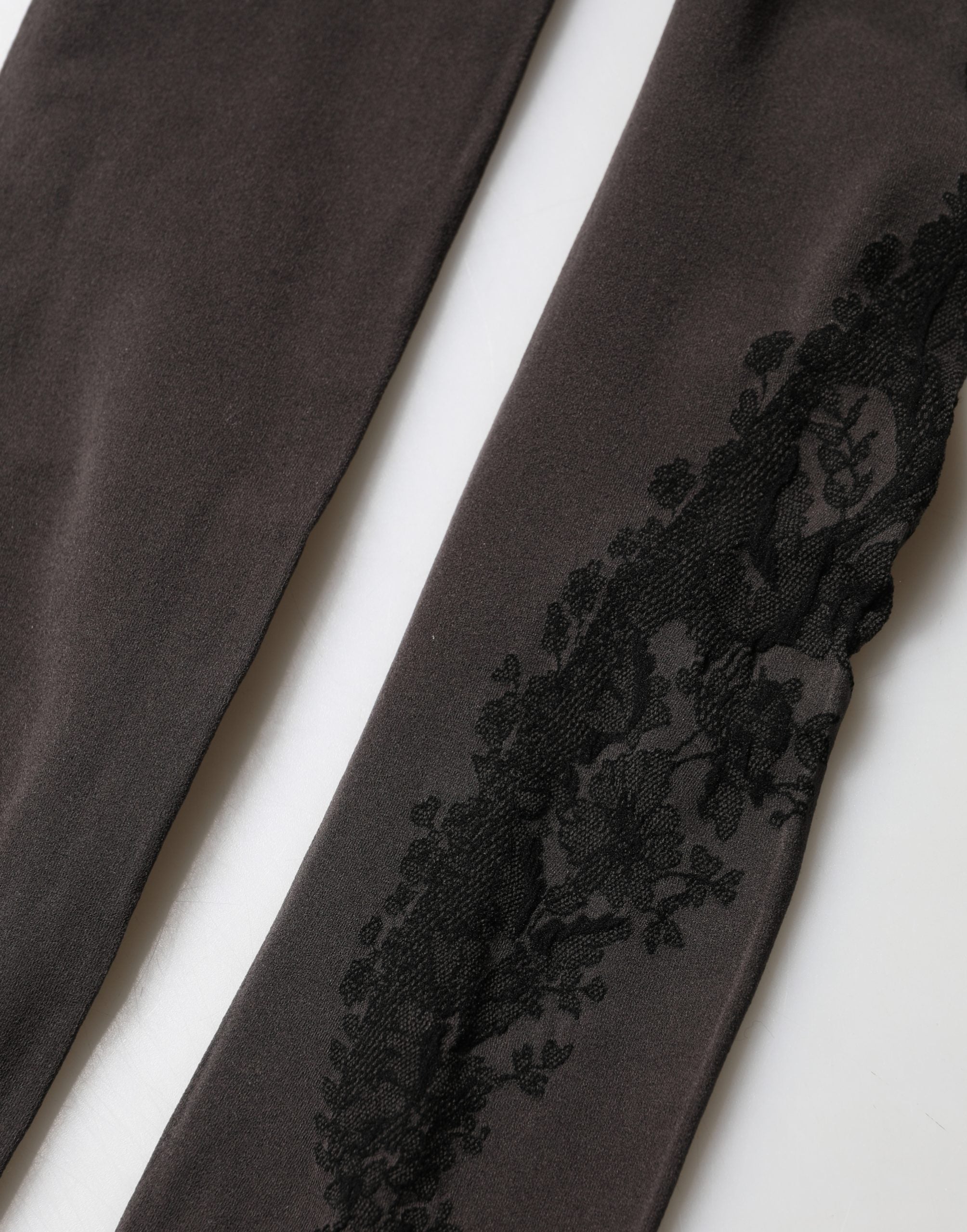 Dolce & Gabbana Black Nylon Tights Stocking Pantyhose Women Socks