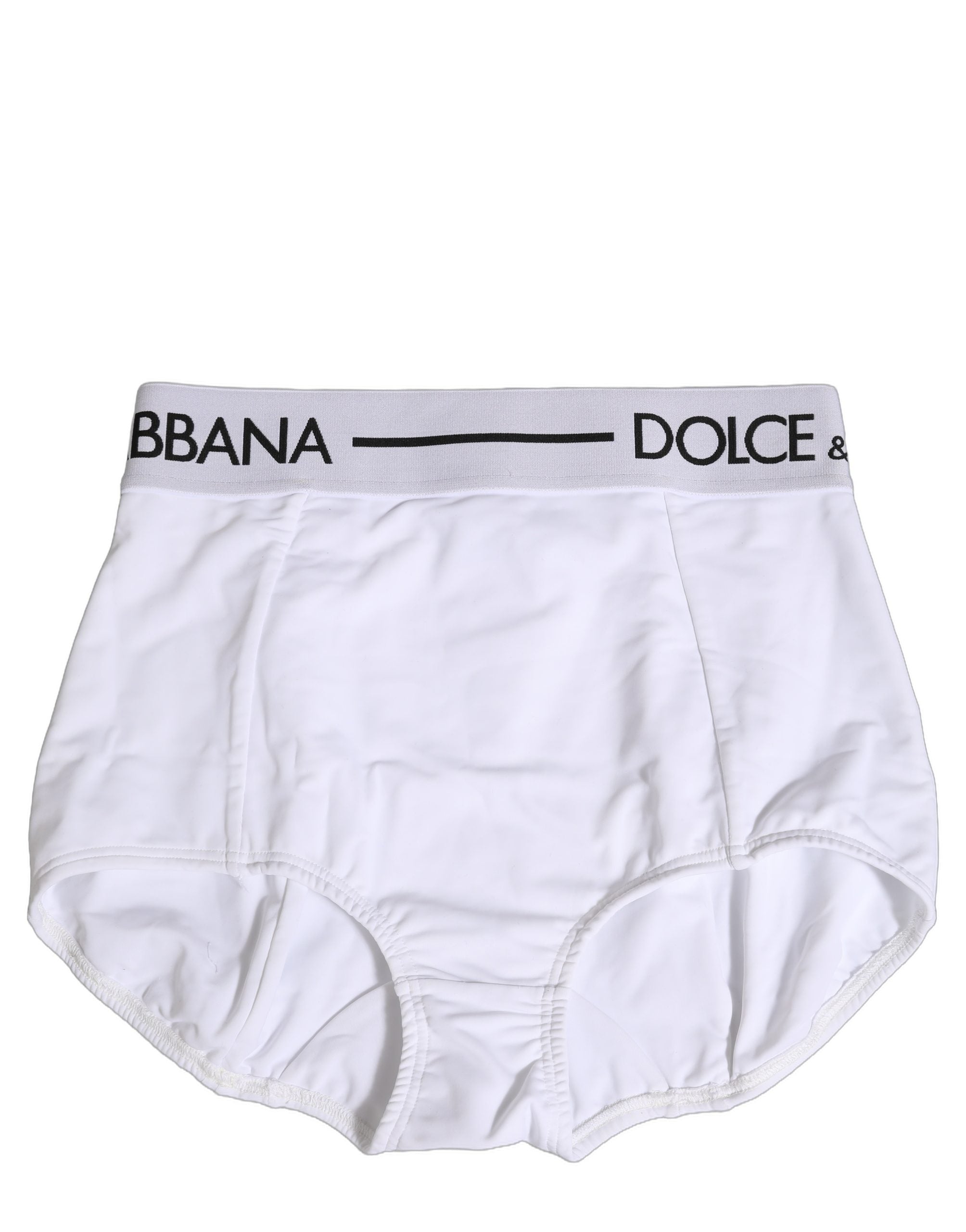 Dolce & Gabbana White Logo Waistband Coulotte Panty Underwear
