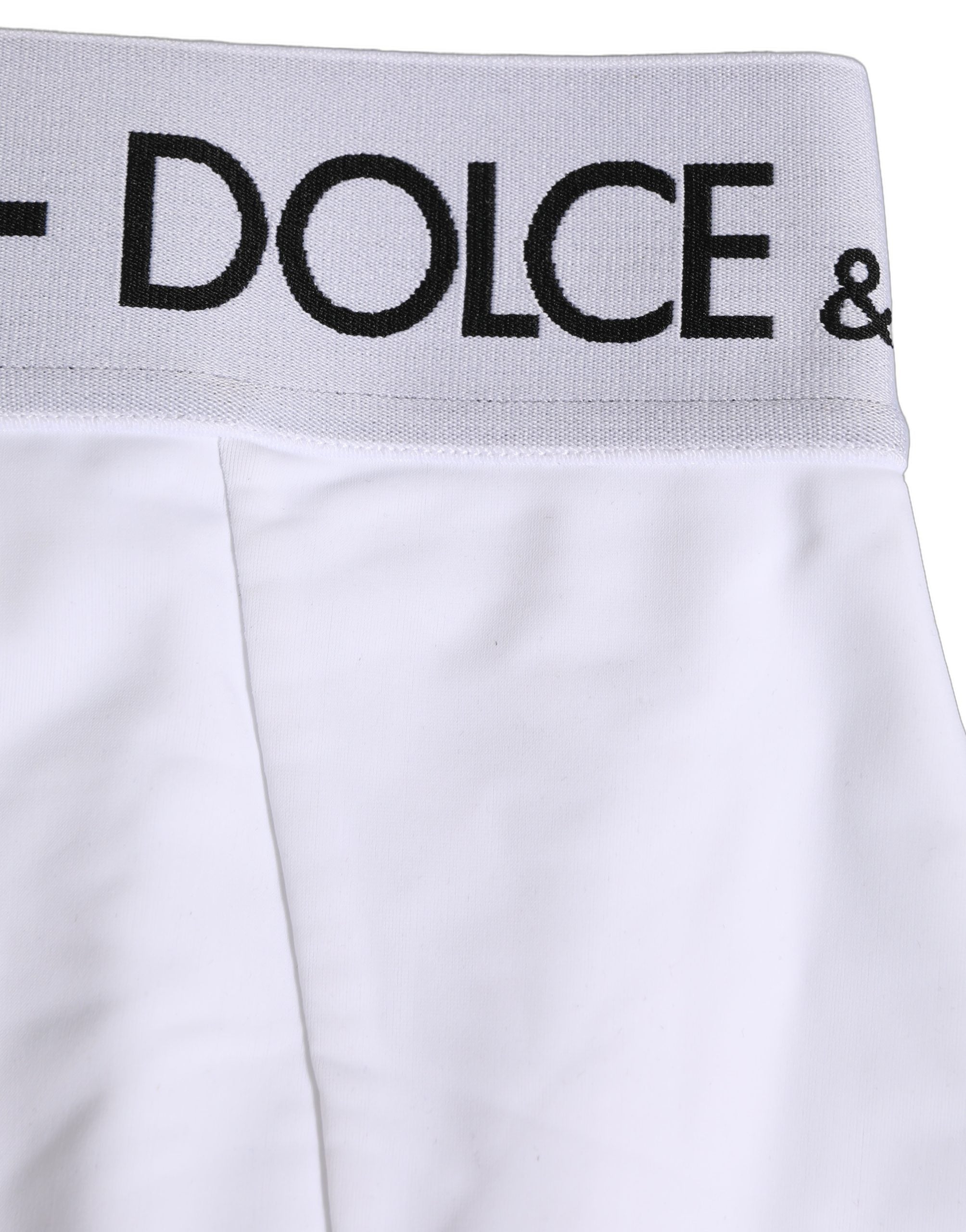 Dolce & Gabbana White Logo Waistband Coulotte Panty Underwear