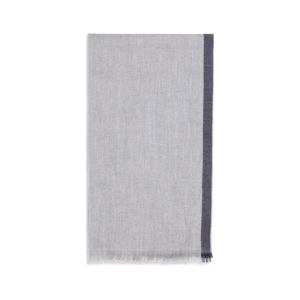 Brunello Cucinelli Gray Cashmere Scarf