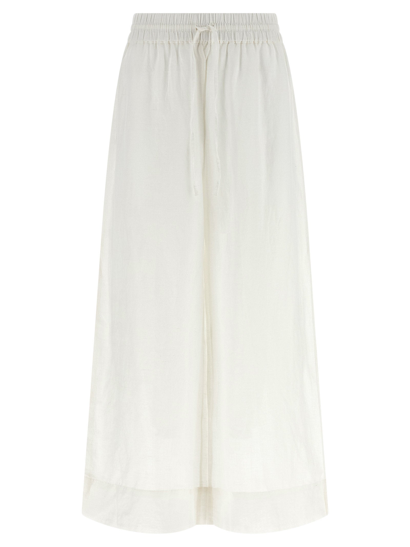 Polo Ralph Lauren White Linen Casual Pants