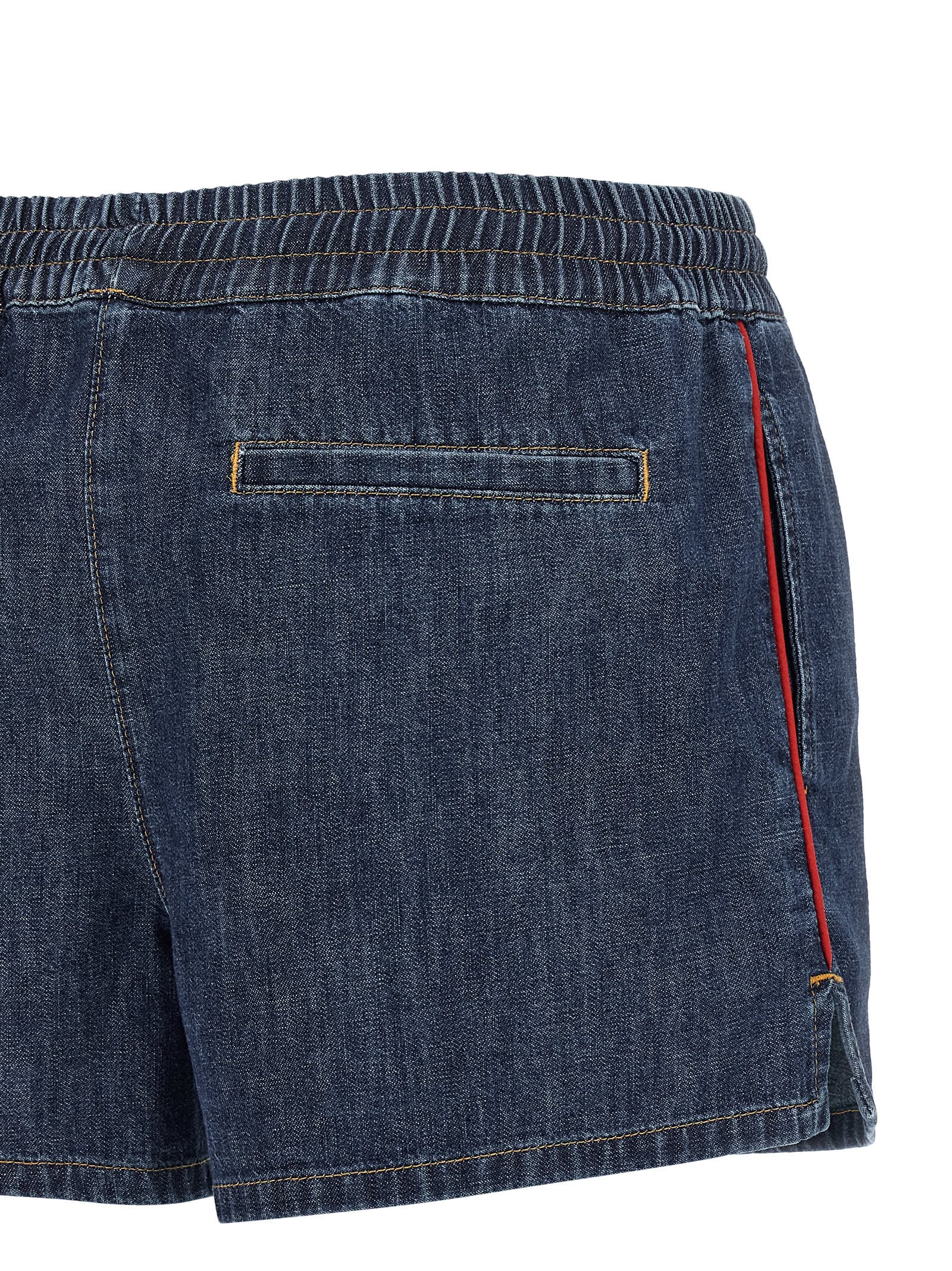 Valentino Garavani Blue Cotton Bermuda Shorts