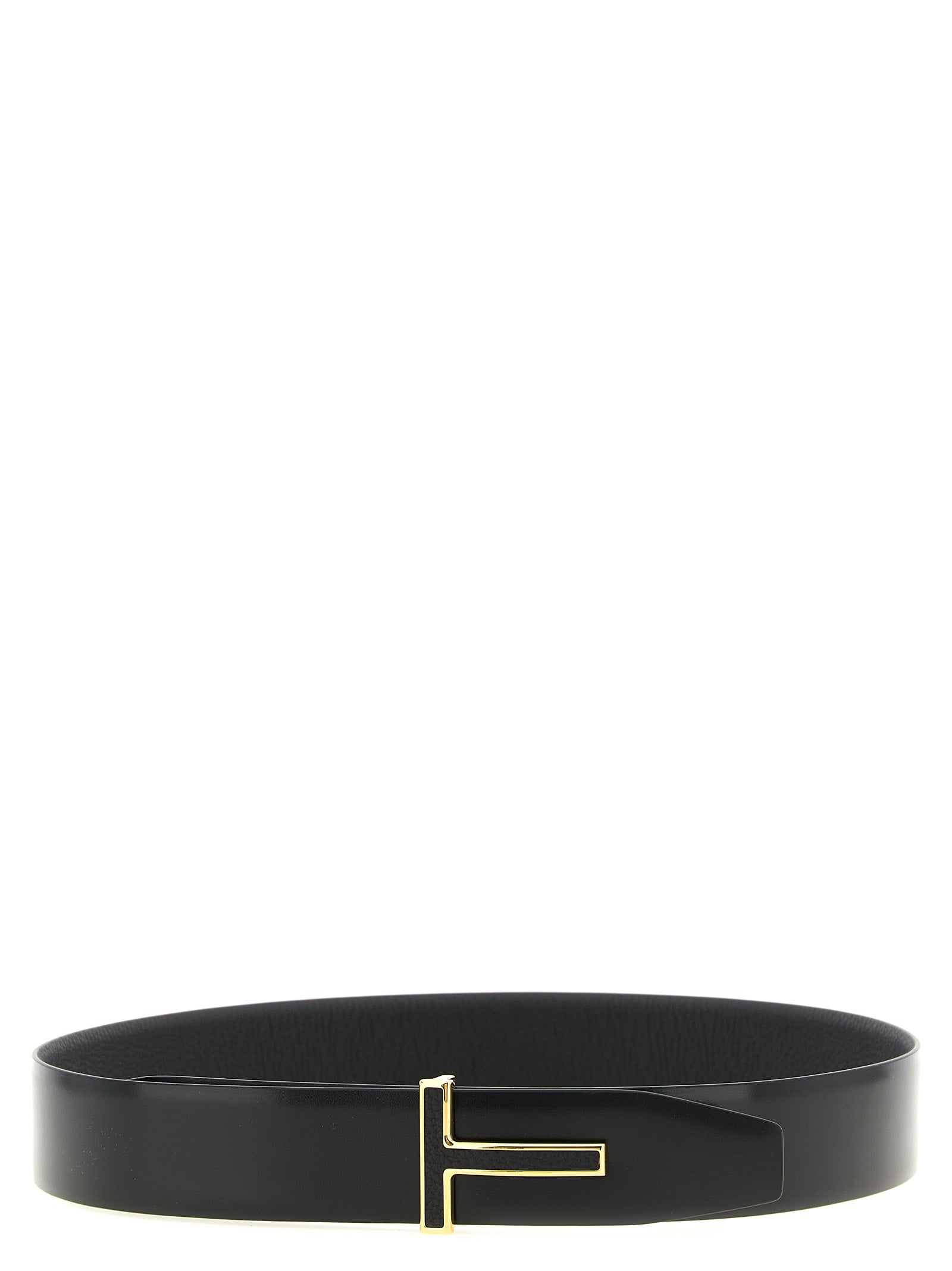 Tom Ford Black Calfskin Regular Belt