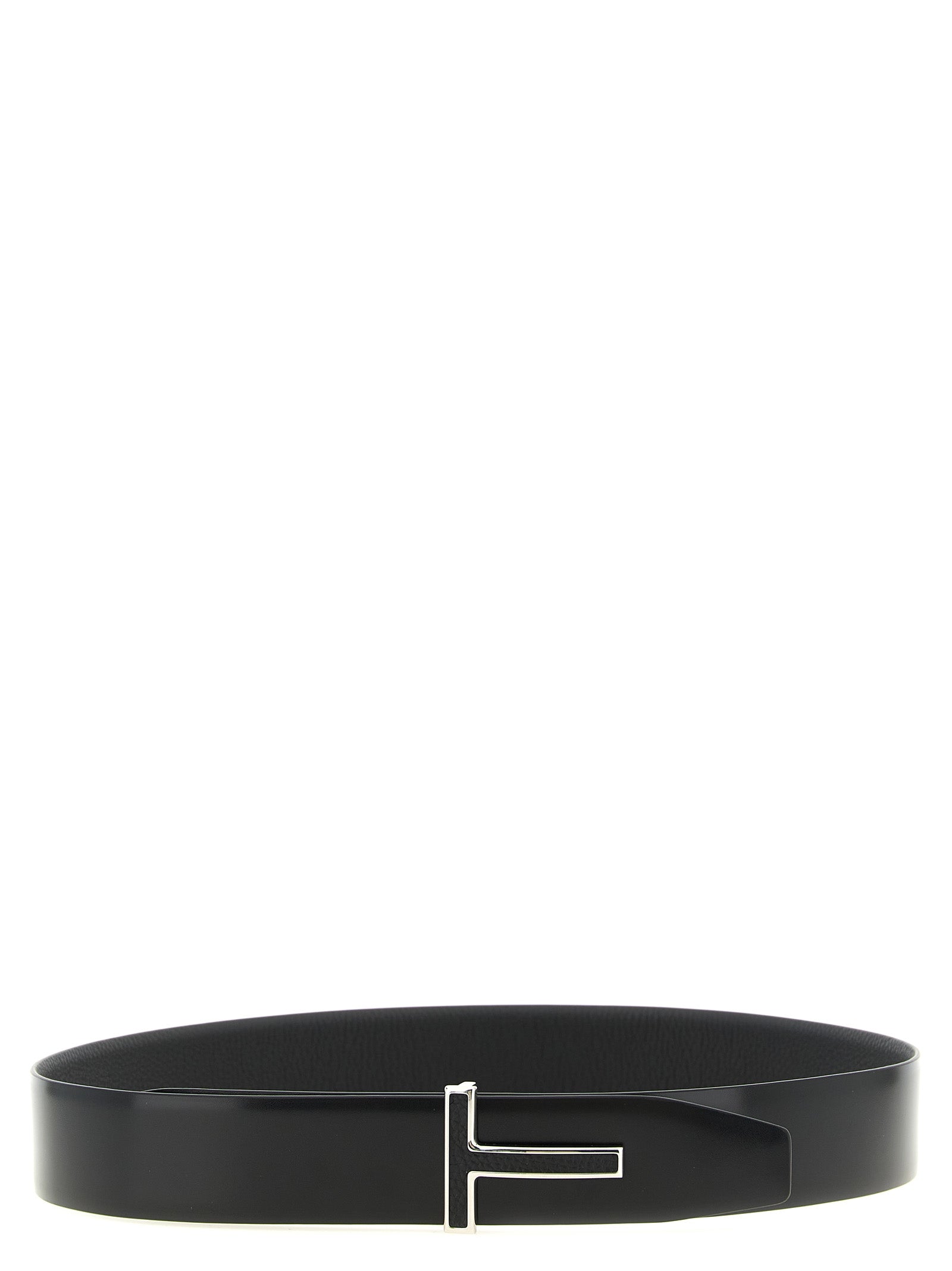 Tom Ford Black Calfskin Regular Belt