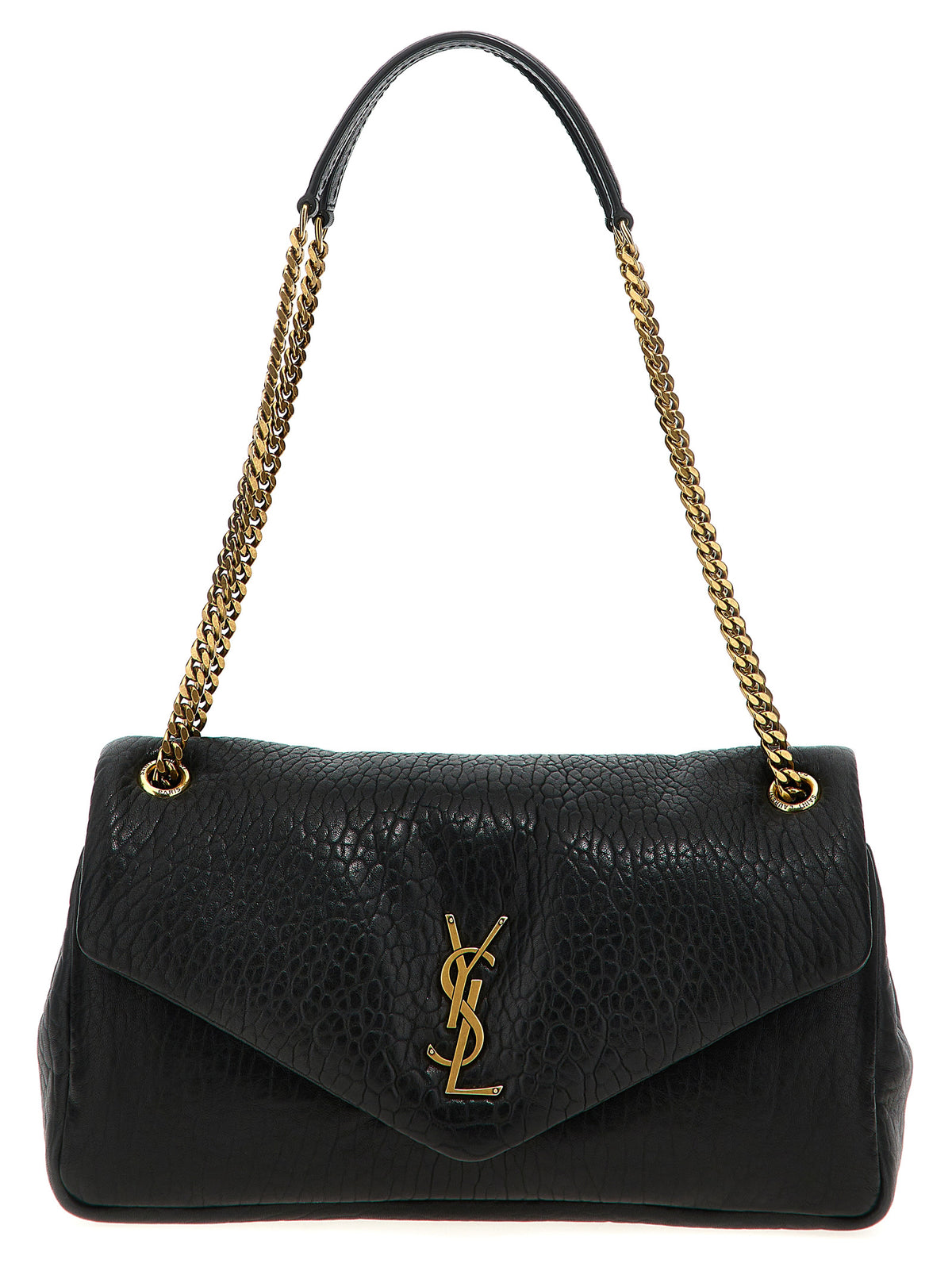 Saint Laurent Black Leather Shoulder Bag
