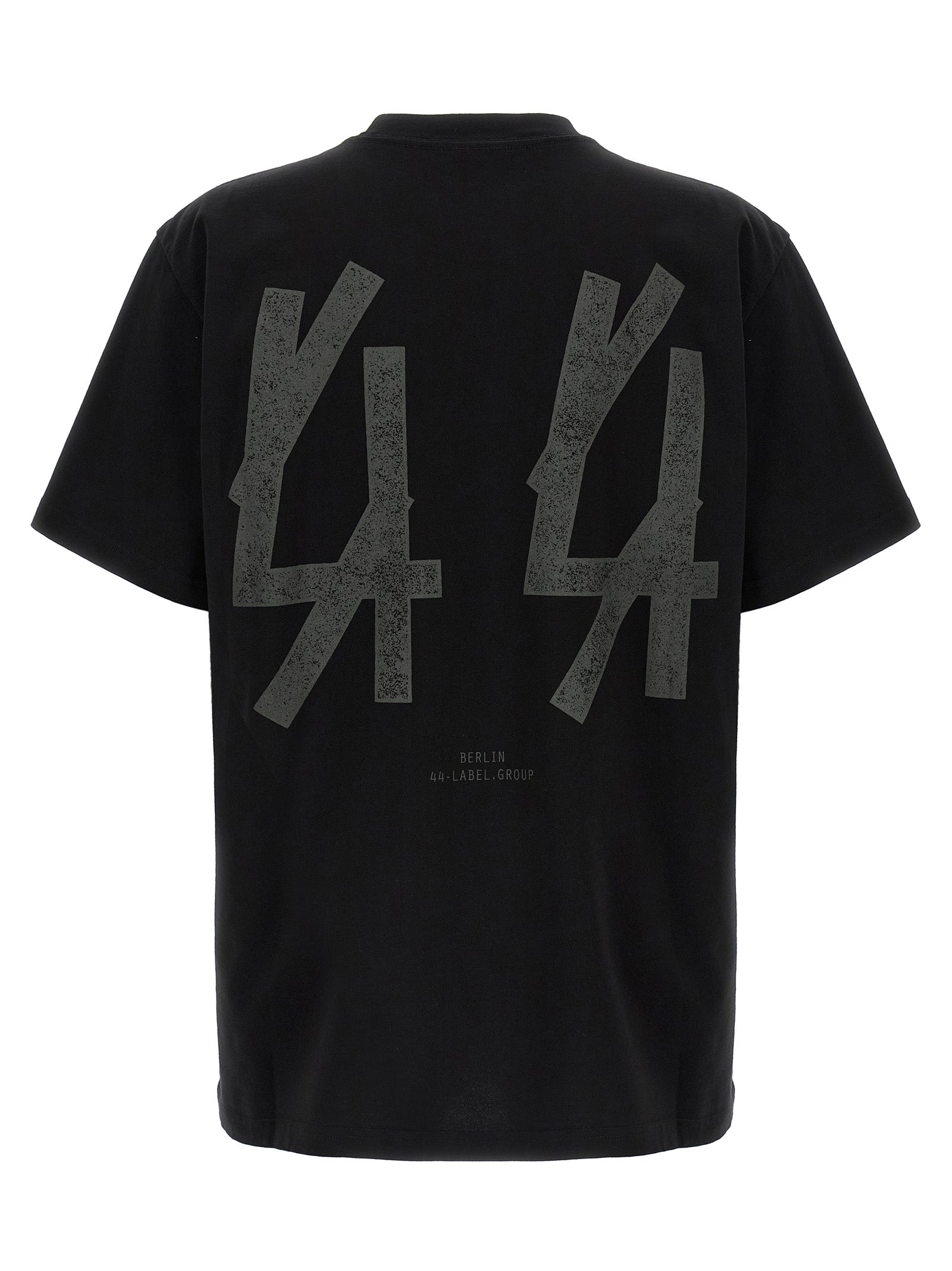 44 Label Group Black Cotton T-Shirt