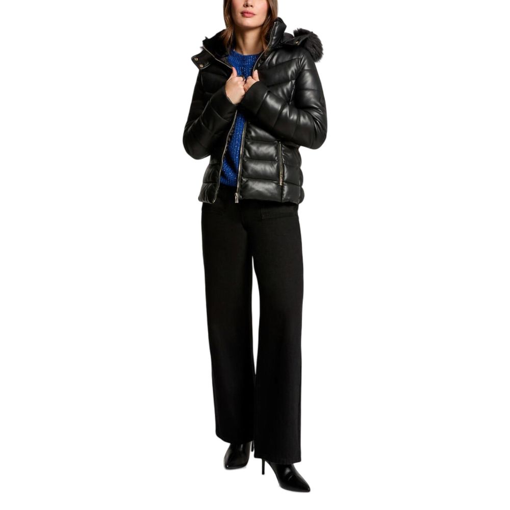 Morgan De Toi Black Polyethylene Full-Length Jacket