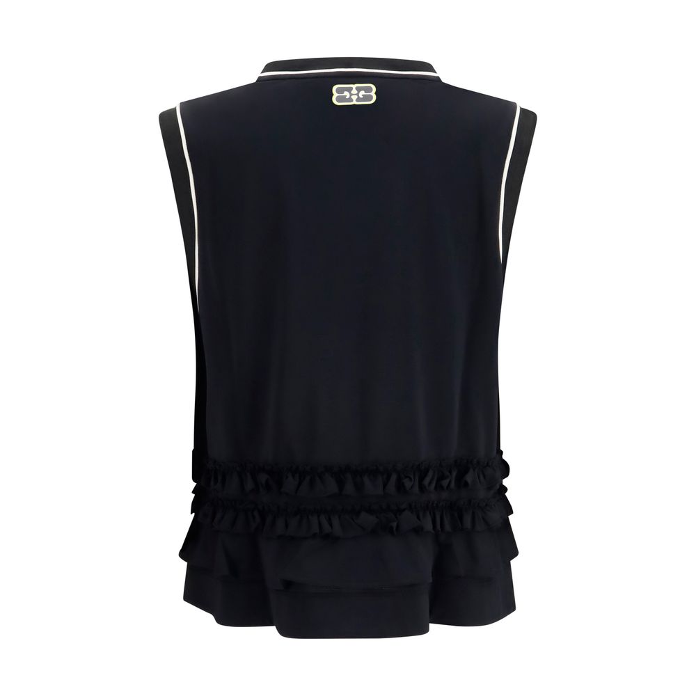 Ganni Black Polyester Sportswear
