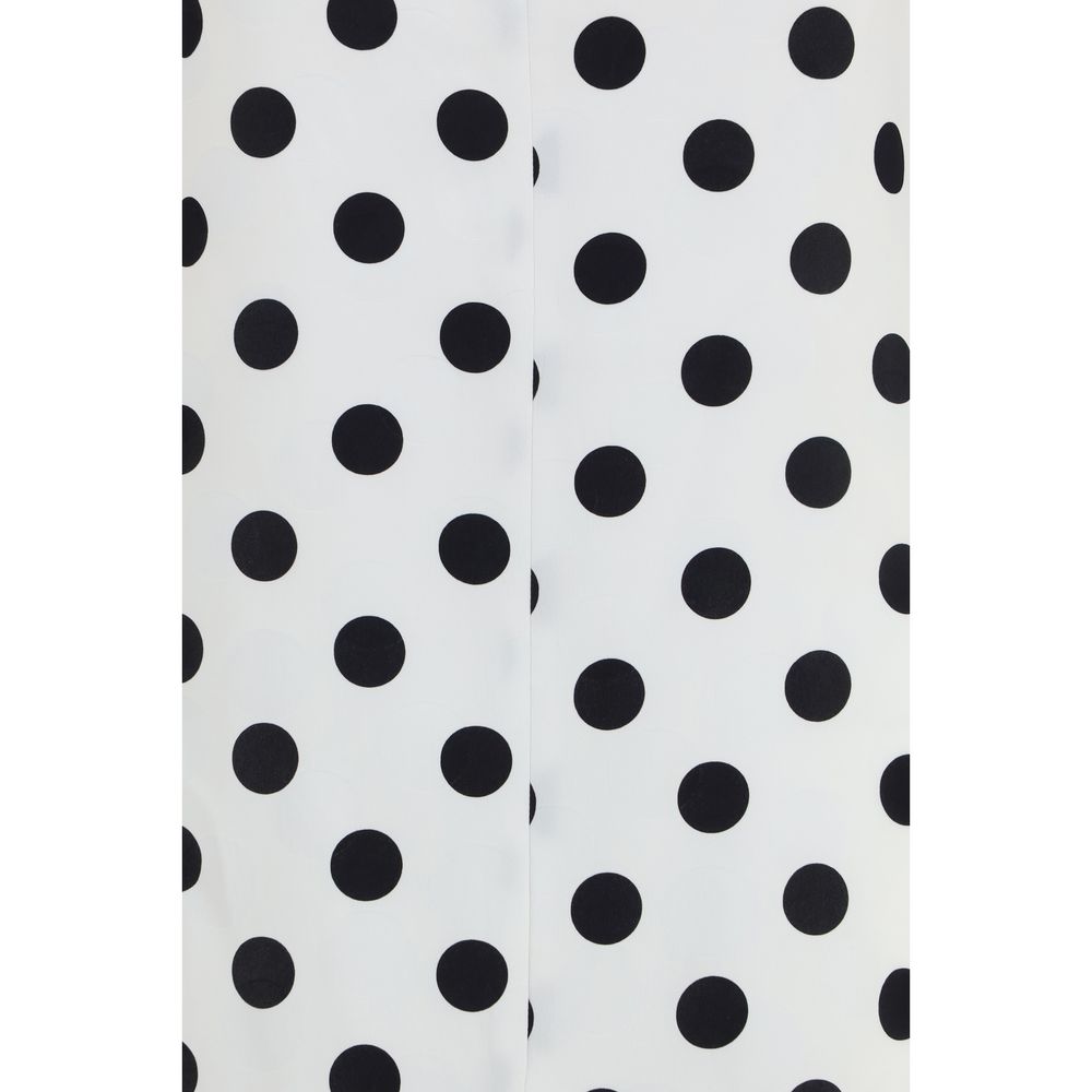 SA SU PHI White Silk Long Dress