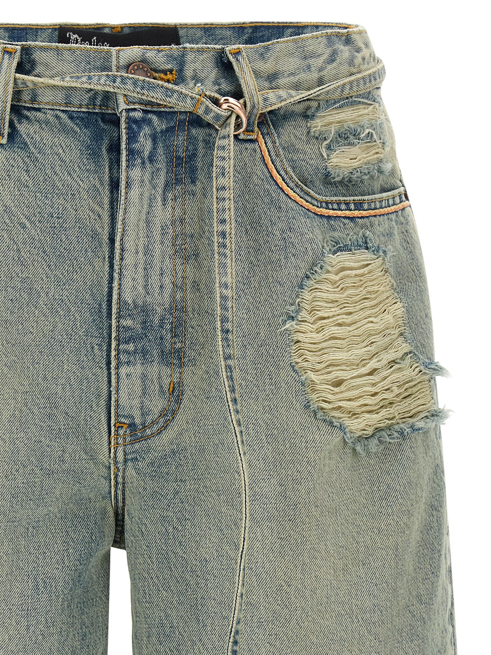 PALY Blue Cotton Bermuda Shorts