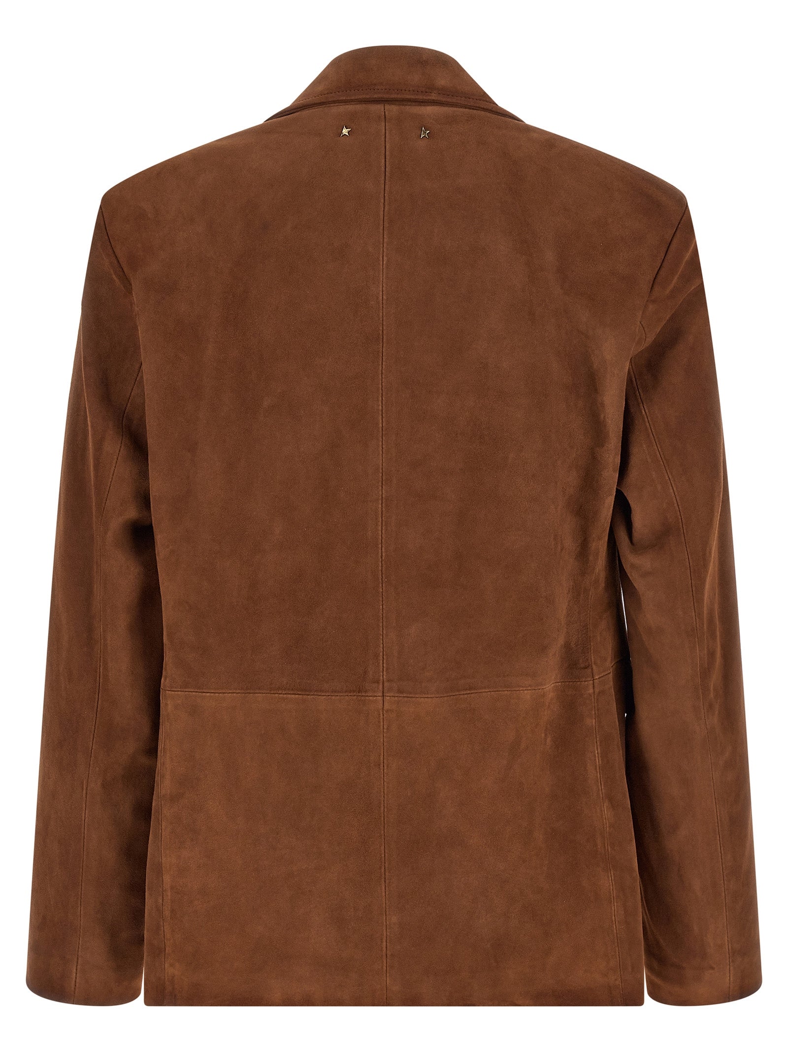Golden Goose Brown Lamb Leather Leather Jacket