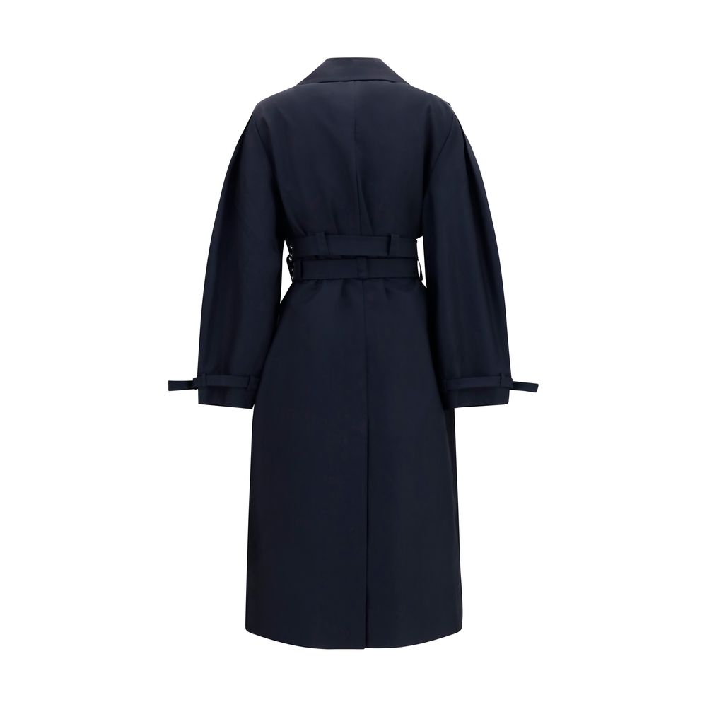 Ganni Black Cotton Coat