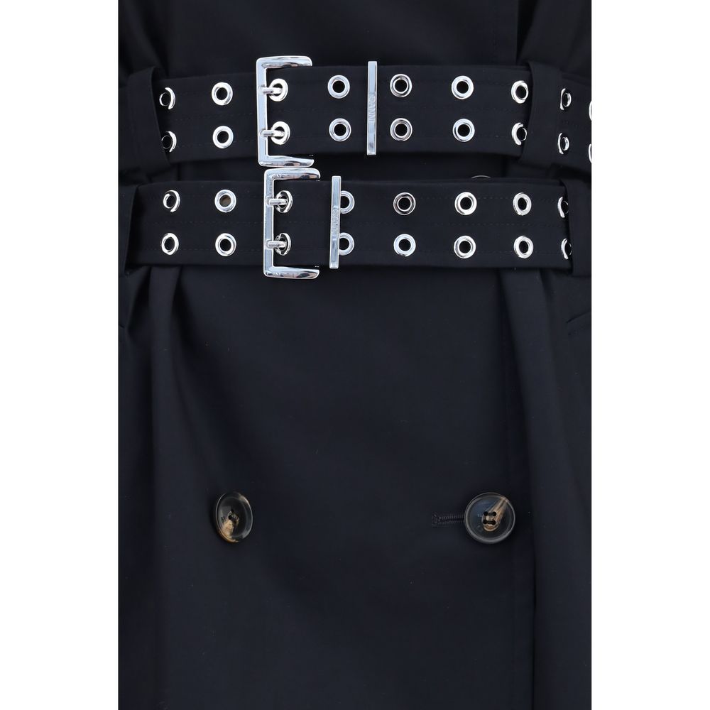 Ganni Black Cotton Coat