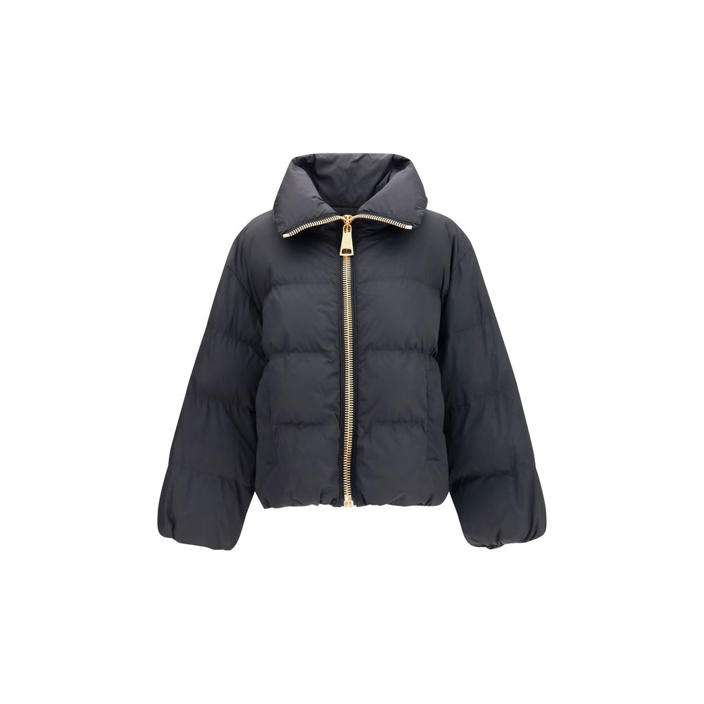 Balmain Black Viscose Full-Length Jacket