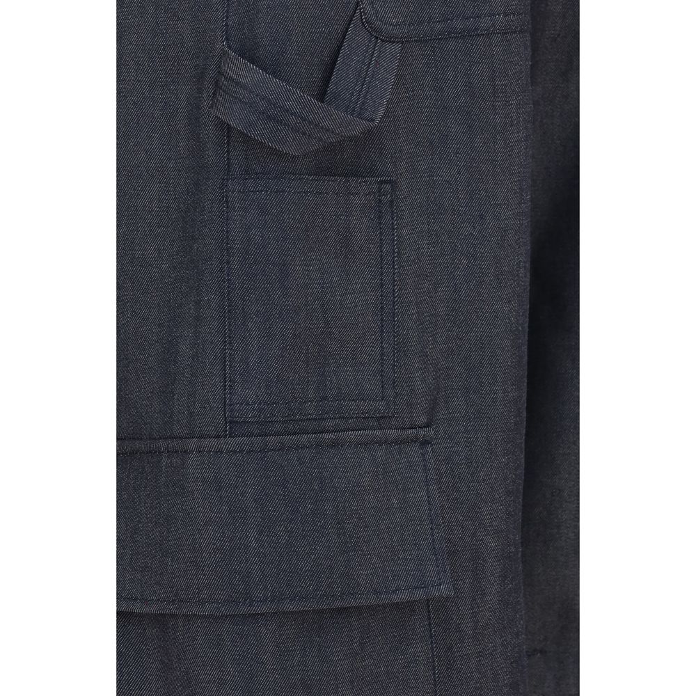 Balenciaga Blue Wool Oves Aries Cargo Pants