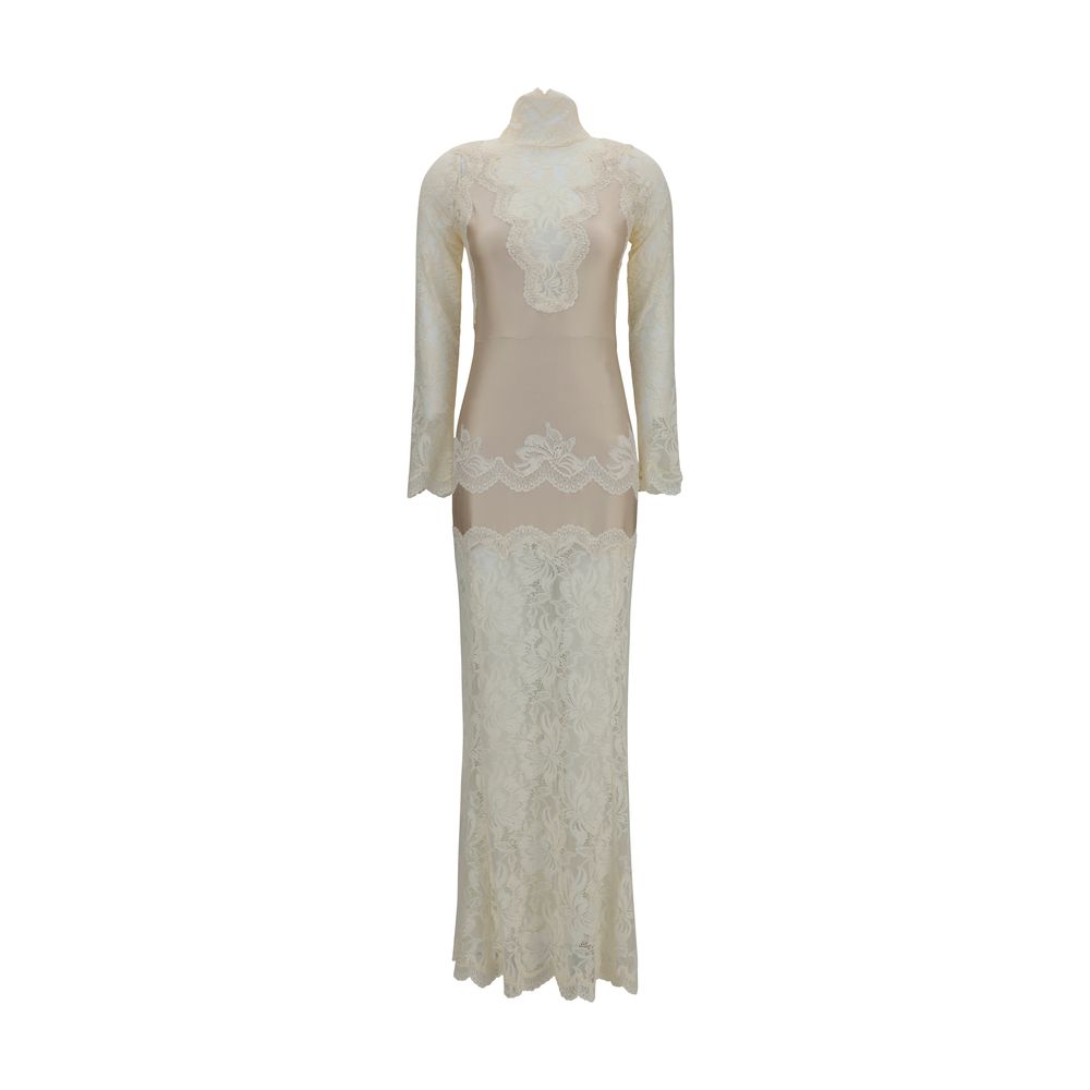 Rabanne Beige Polyamide Long Dress