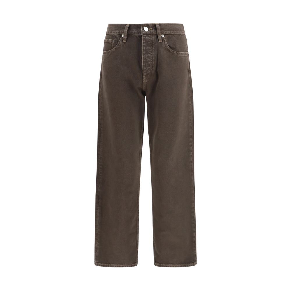 Sunflower Brown Cotton Relaxed Fit Jeans