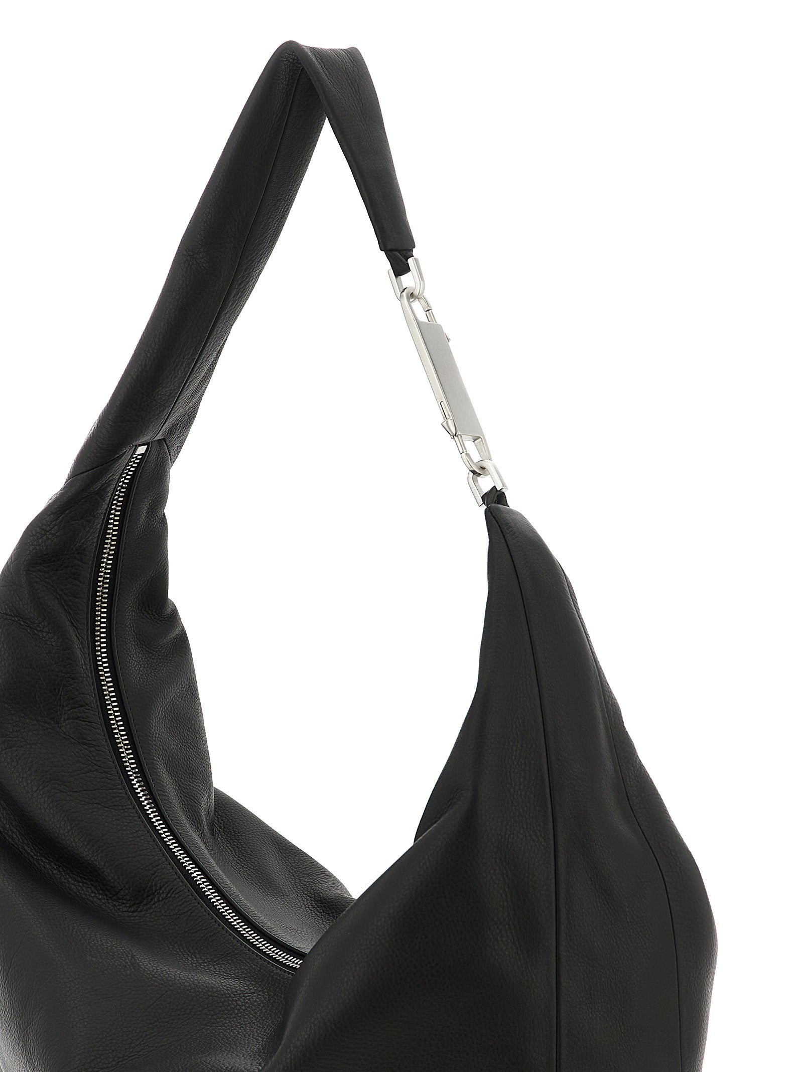 Rick Owens Black Calfskin Shoulder Bag