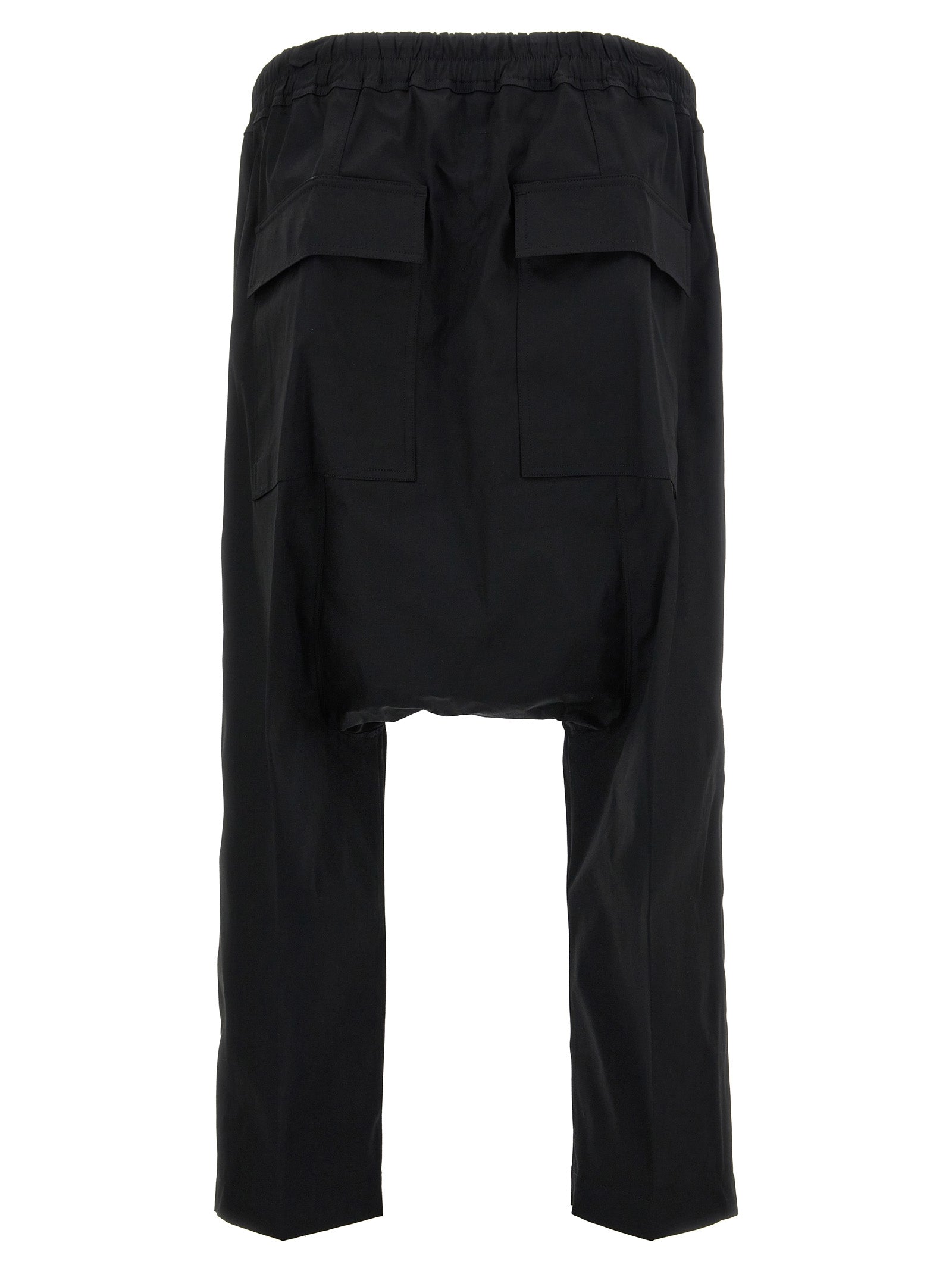 Rick Owens Black Cotton Casual Pants