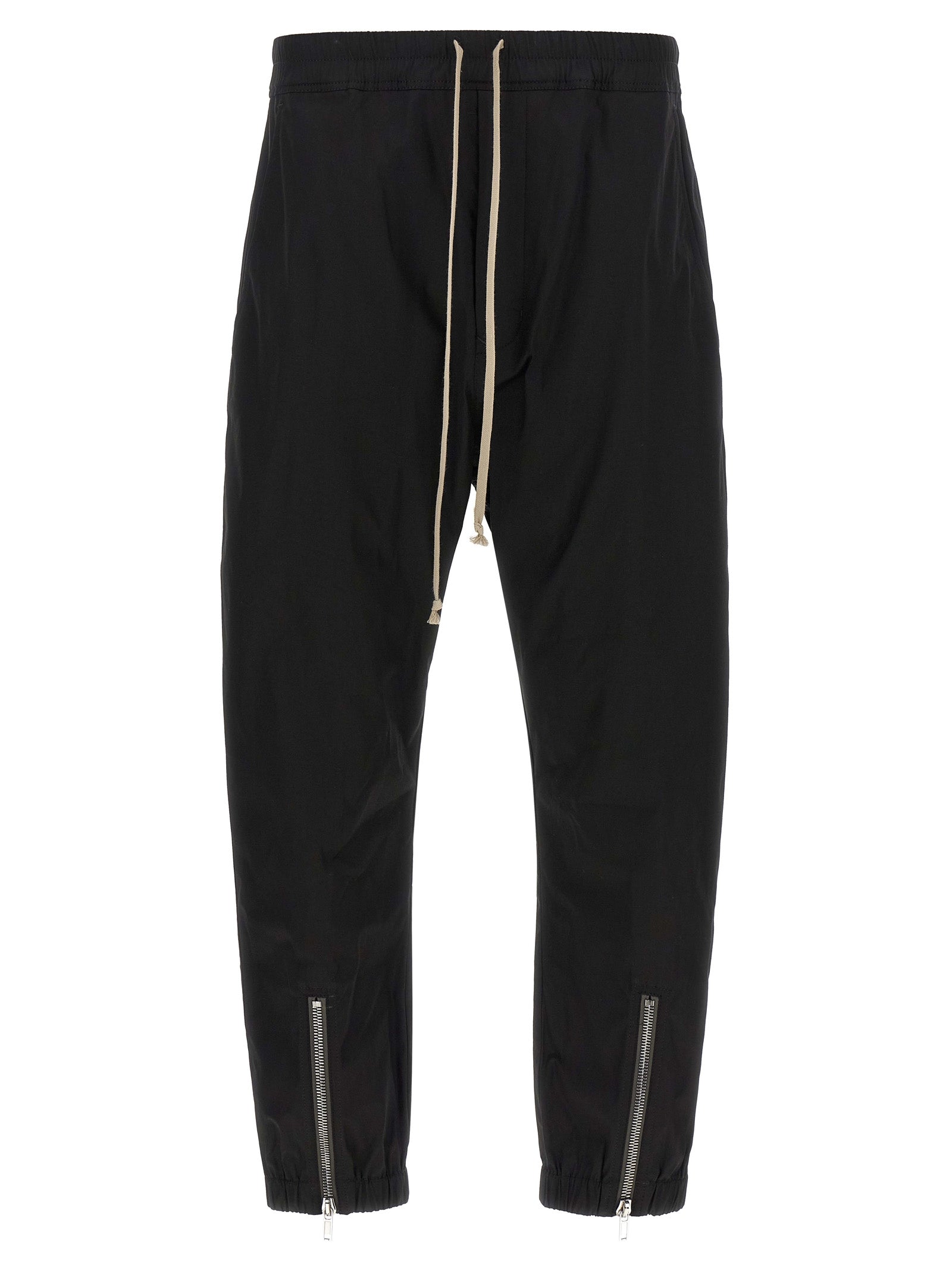 Rick Owens Black Cotton Joggers (Workout Pants)