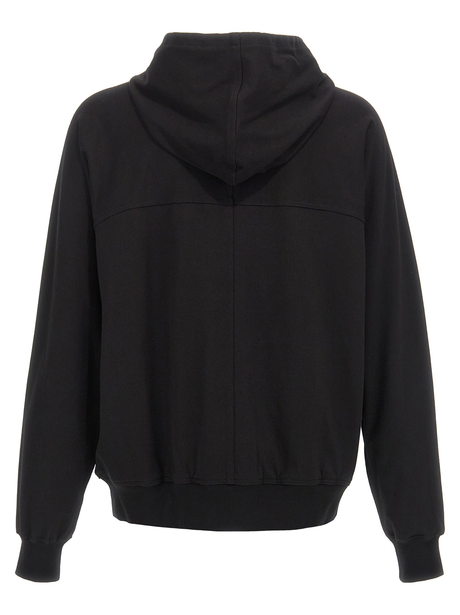 Rick Owens Black Cotton Hoodie