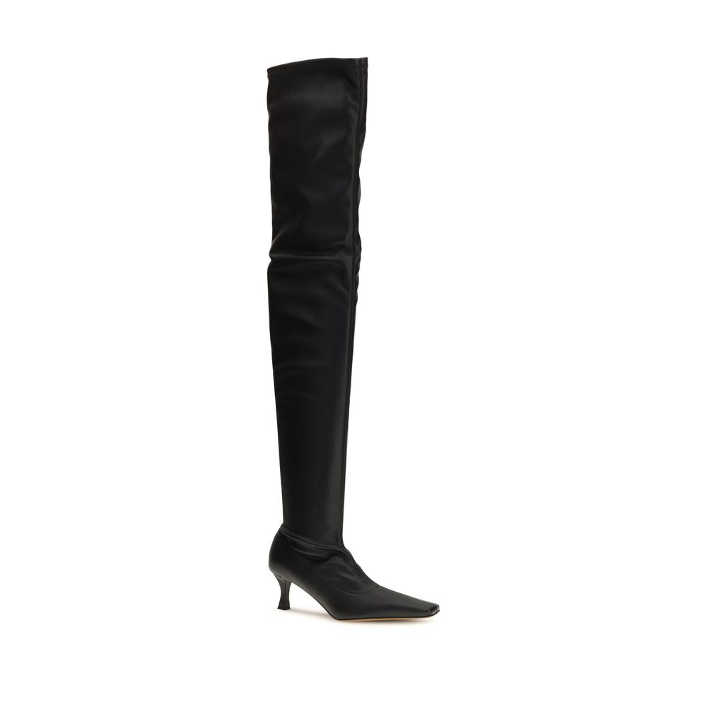 Proenza Schouler Black Polyurethane Over The Knee