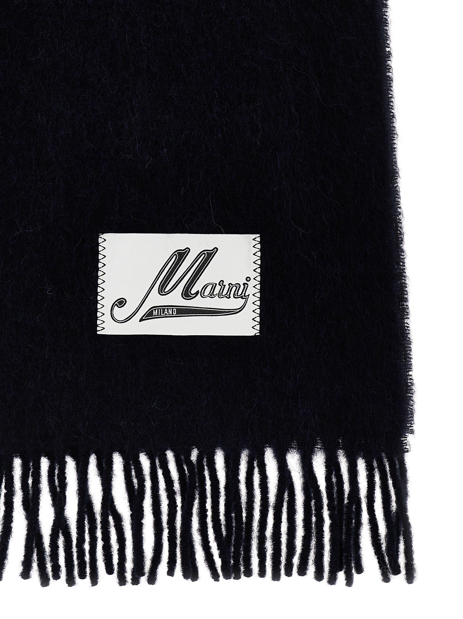 Marni Blue Wool Scarf