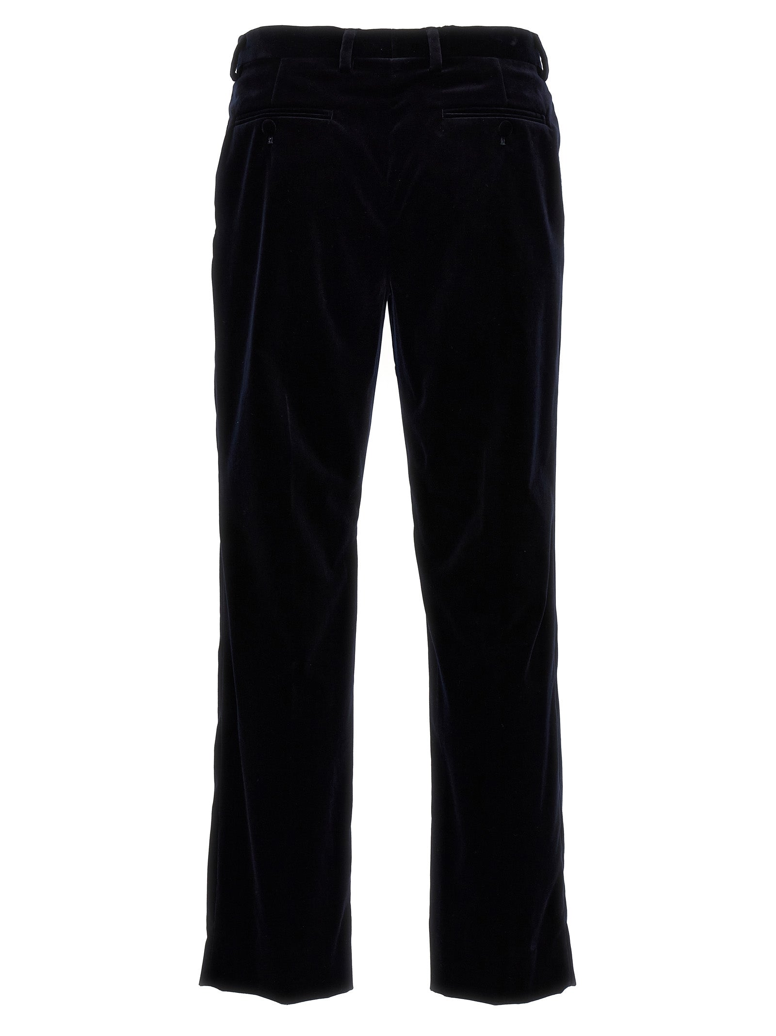 Gucci Blue Cotton Casual Pants