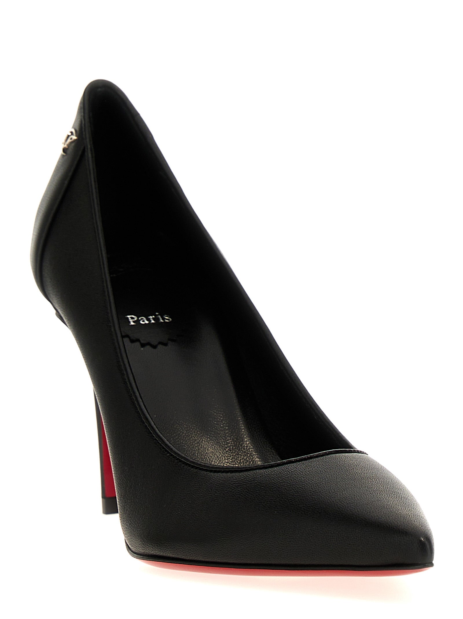 Christian Louboutin Black Napa Leather / Calf Bos Taurus High Heel Pumps