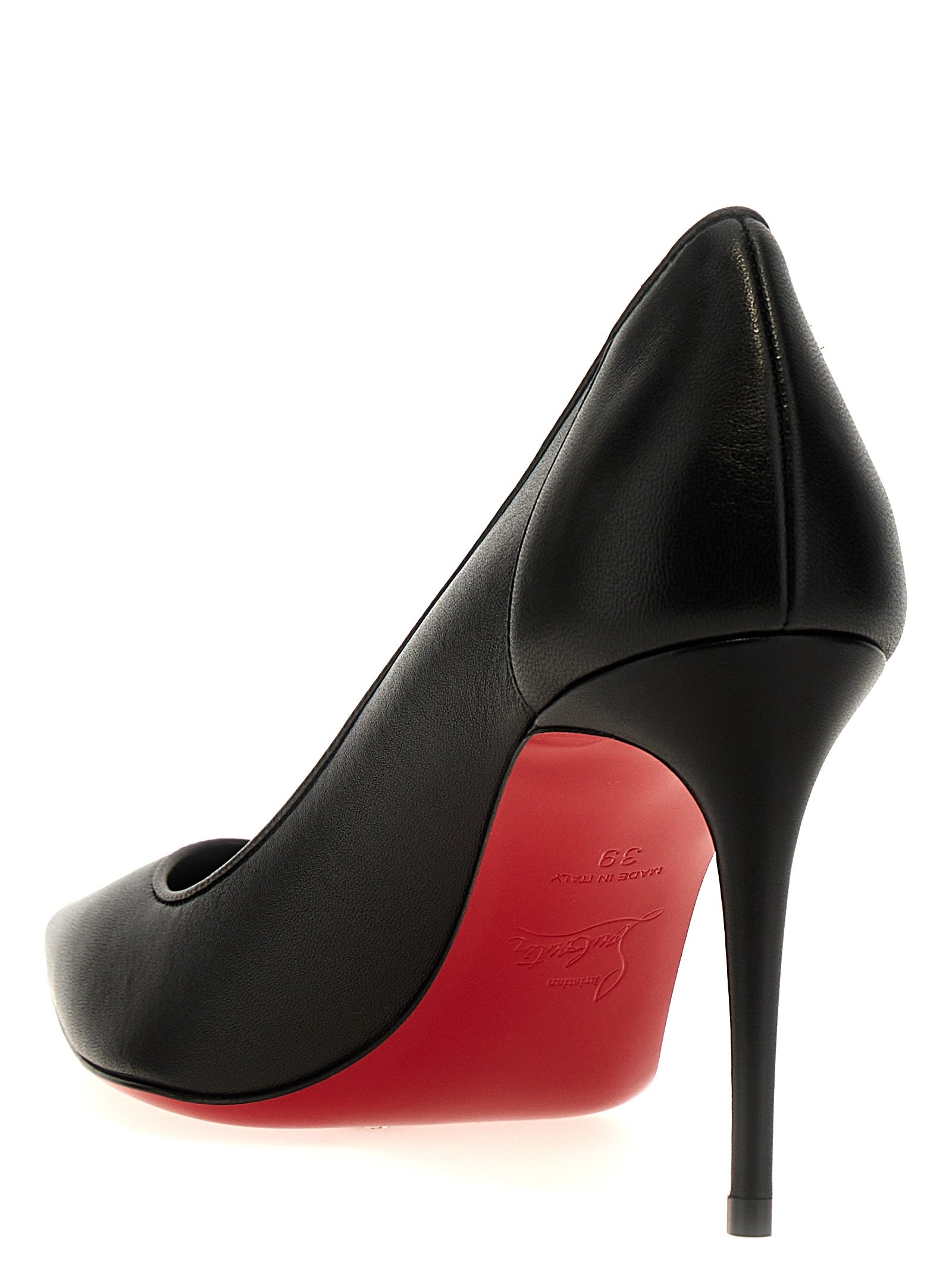Christian Louboutin Black Napa Leather / Calf Bos Taurus High Heel Pumps