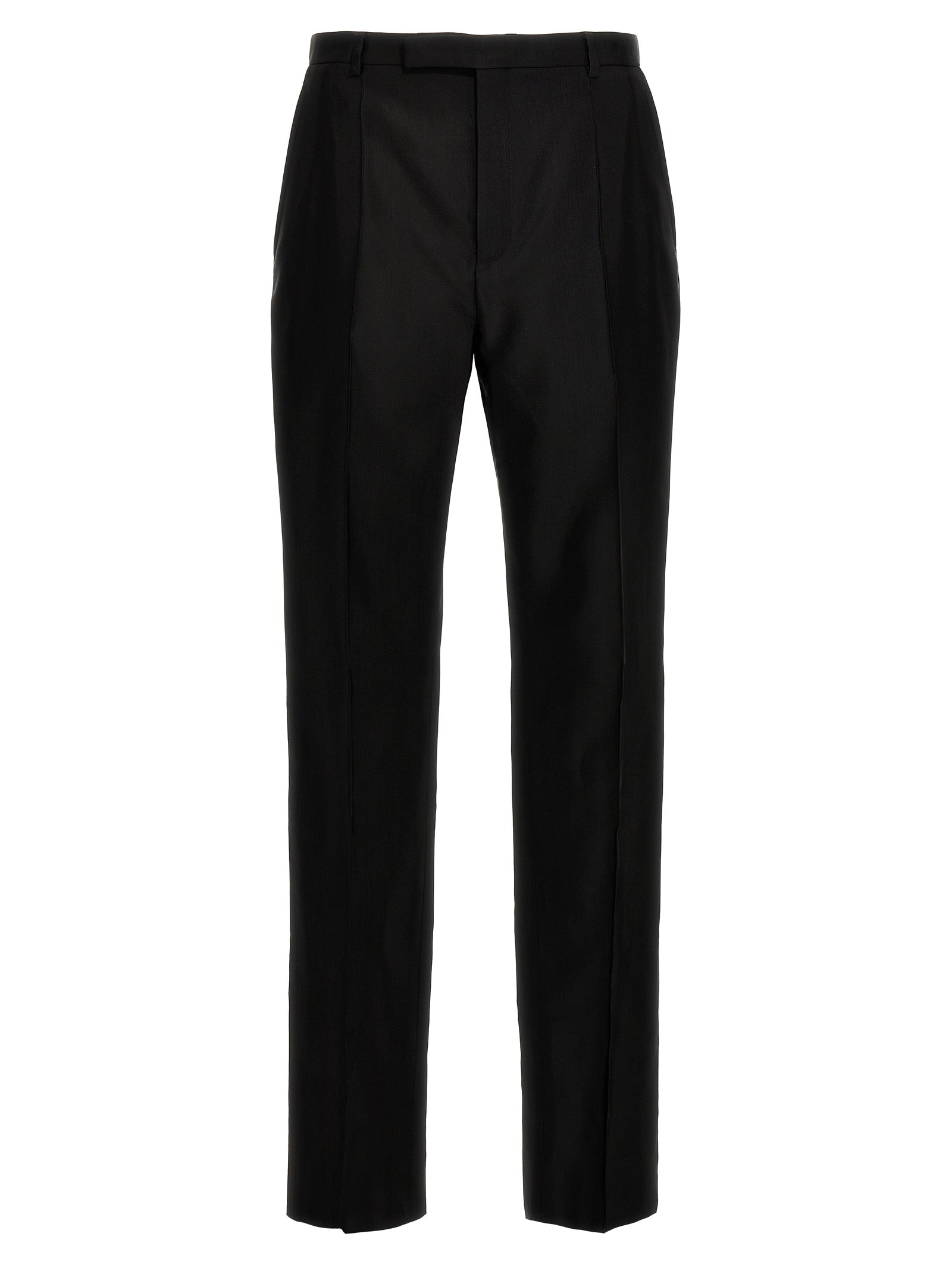 Saint Laurent Black Acetate Dress Pants