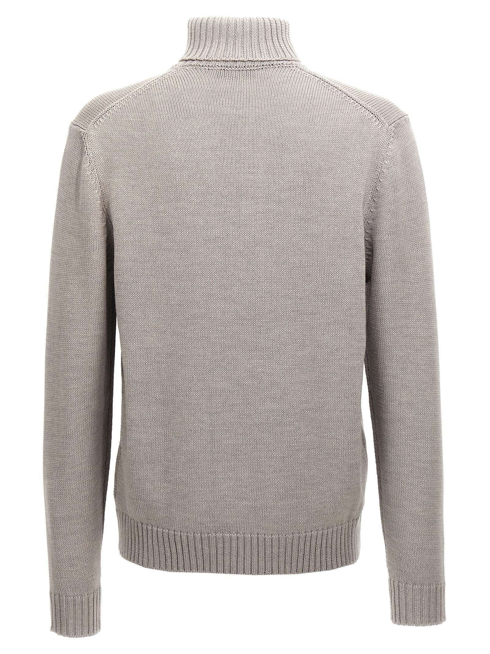 ZANONE Gray Virgin Wool Cardigan