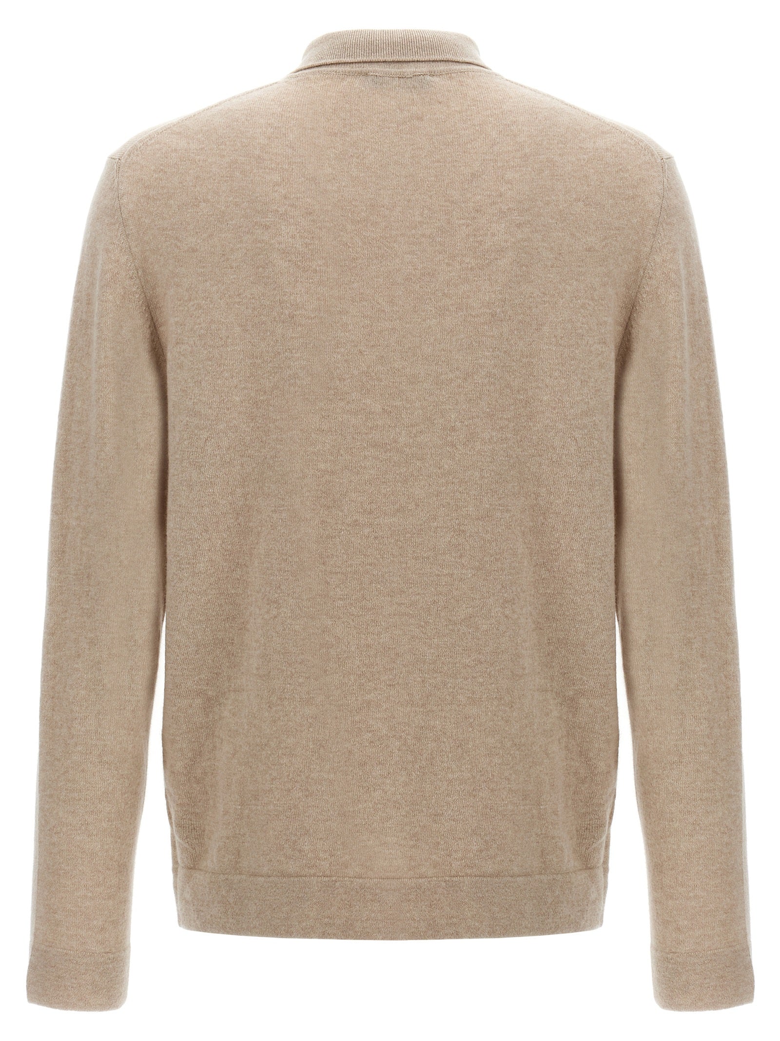 ZANONE Beige Virgin Wool Polo Shirt