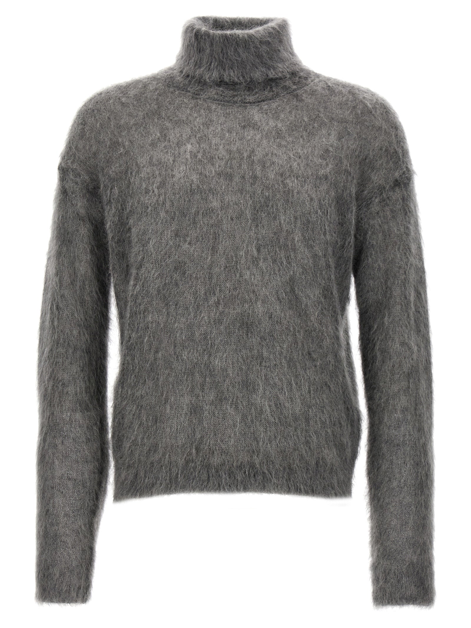 Saint Laurent Gray Wool Cardigan